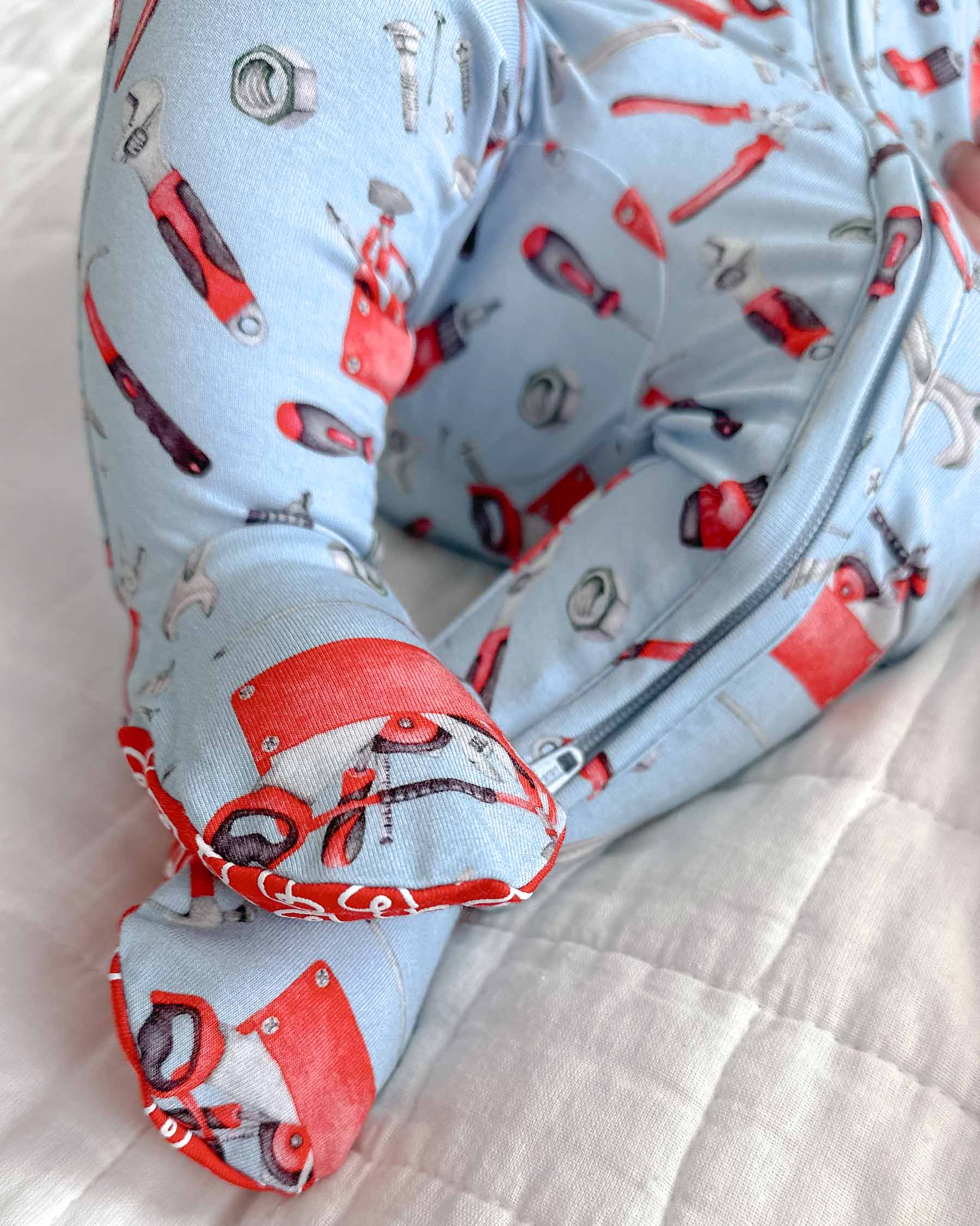 Matt Zippered Footie