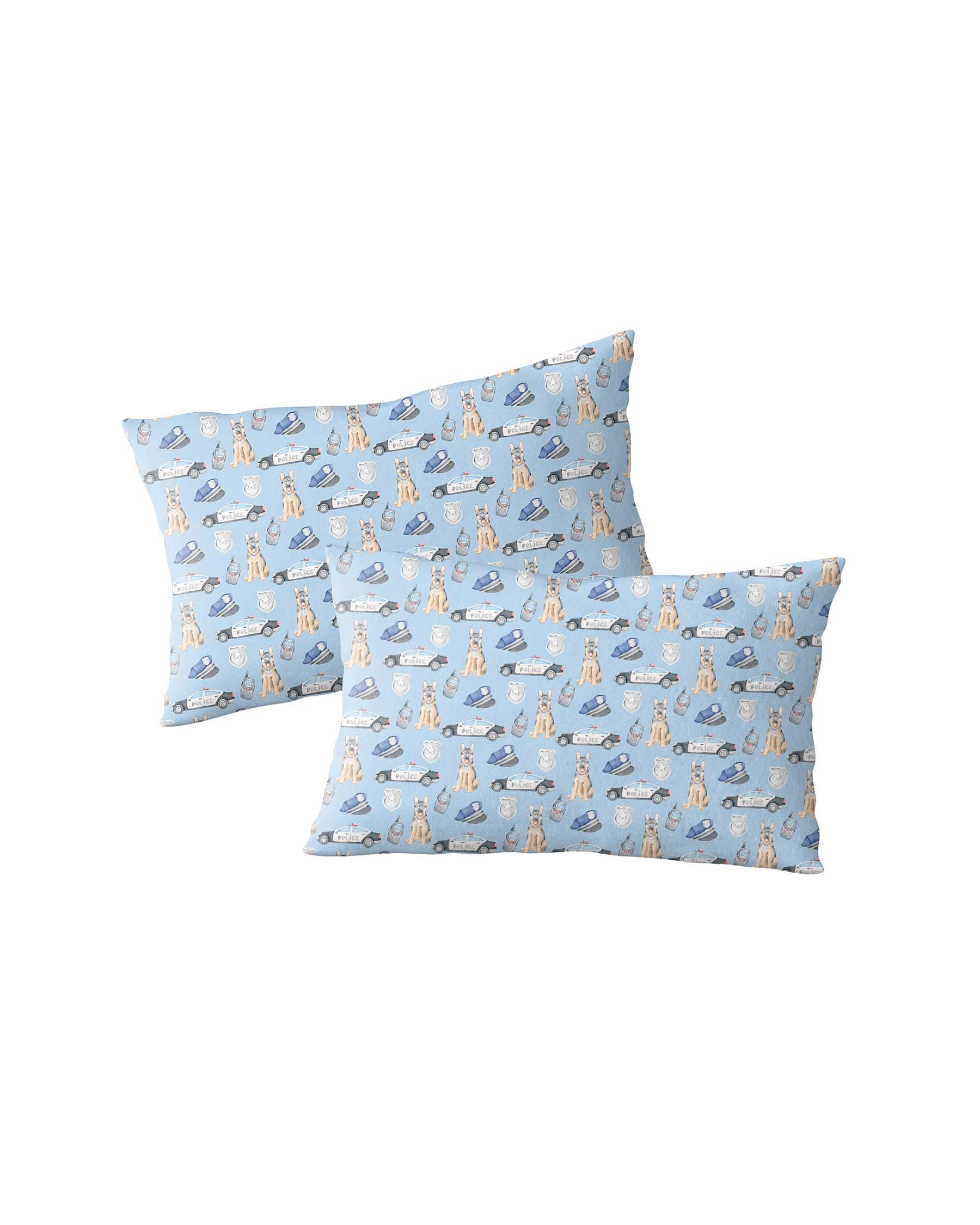 Police Bamboo Pillowcases: Set of 2