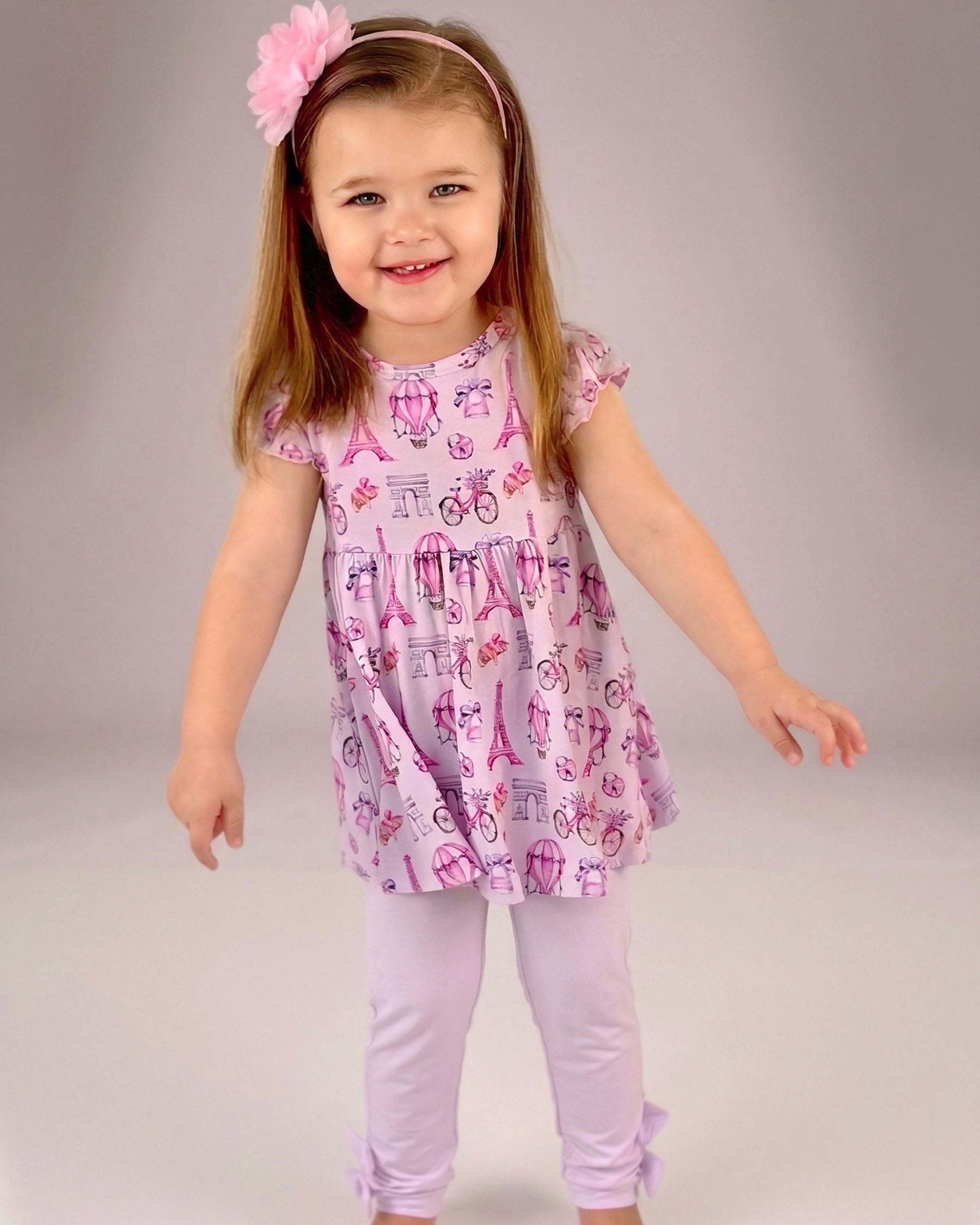 Emilia Peplum & Ruffled Leggings Set