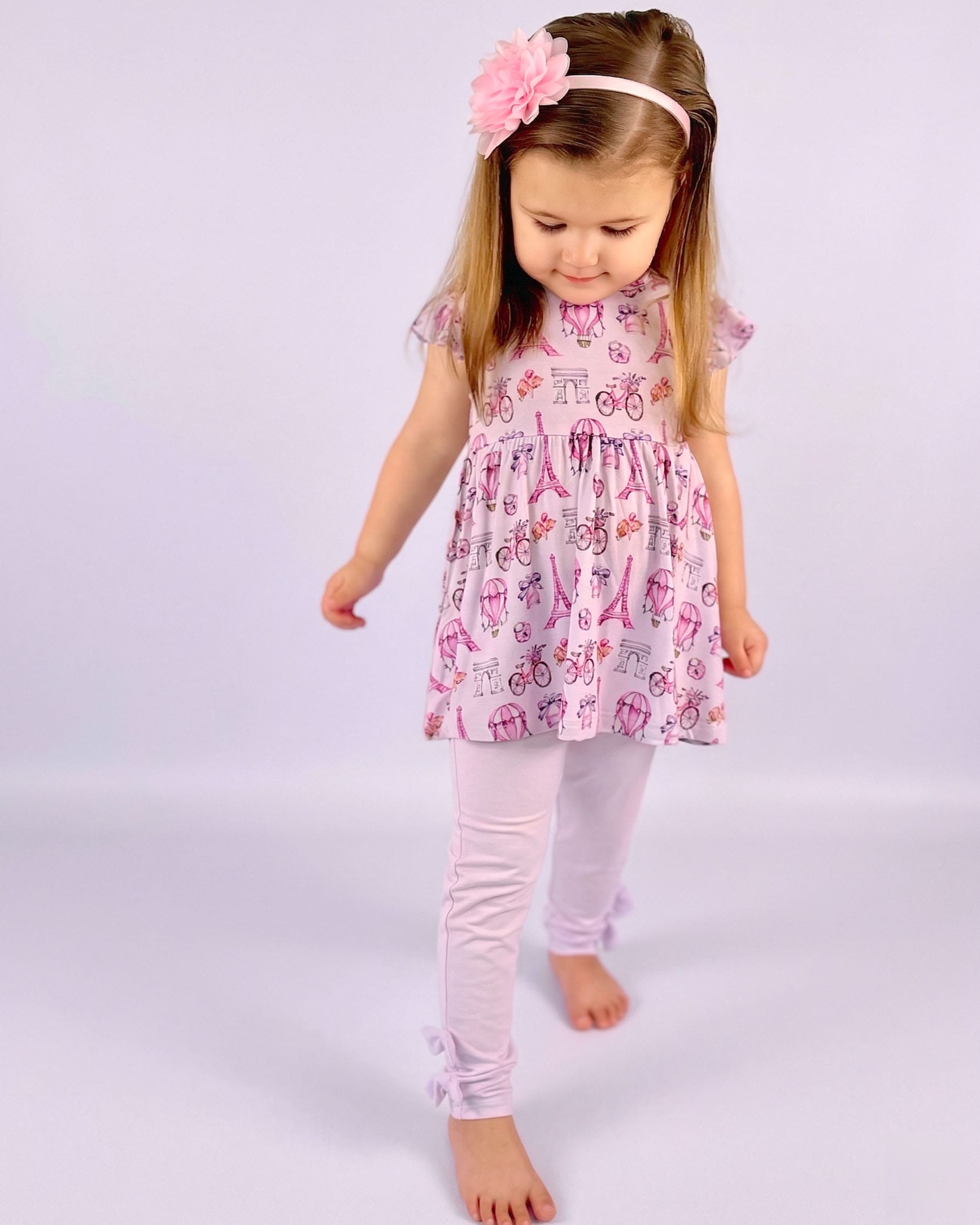 Emilia Peplum & Ruffled Leggings Set