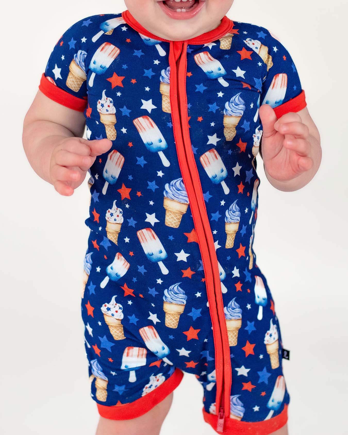Franklin Shorts Zippered Romper