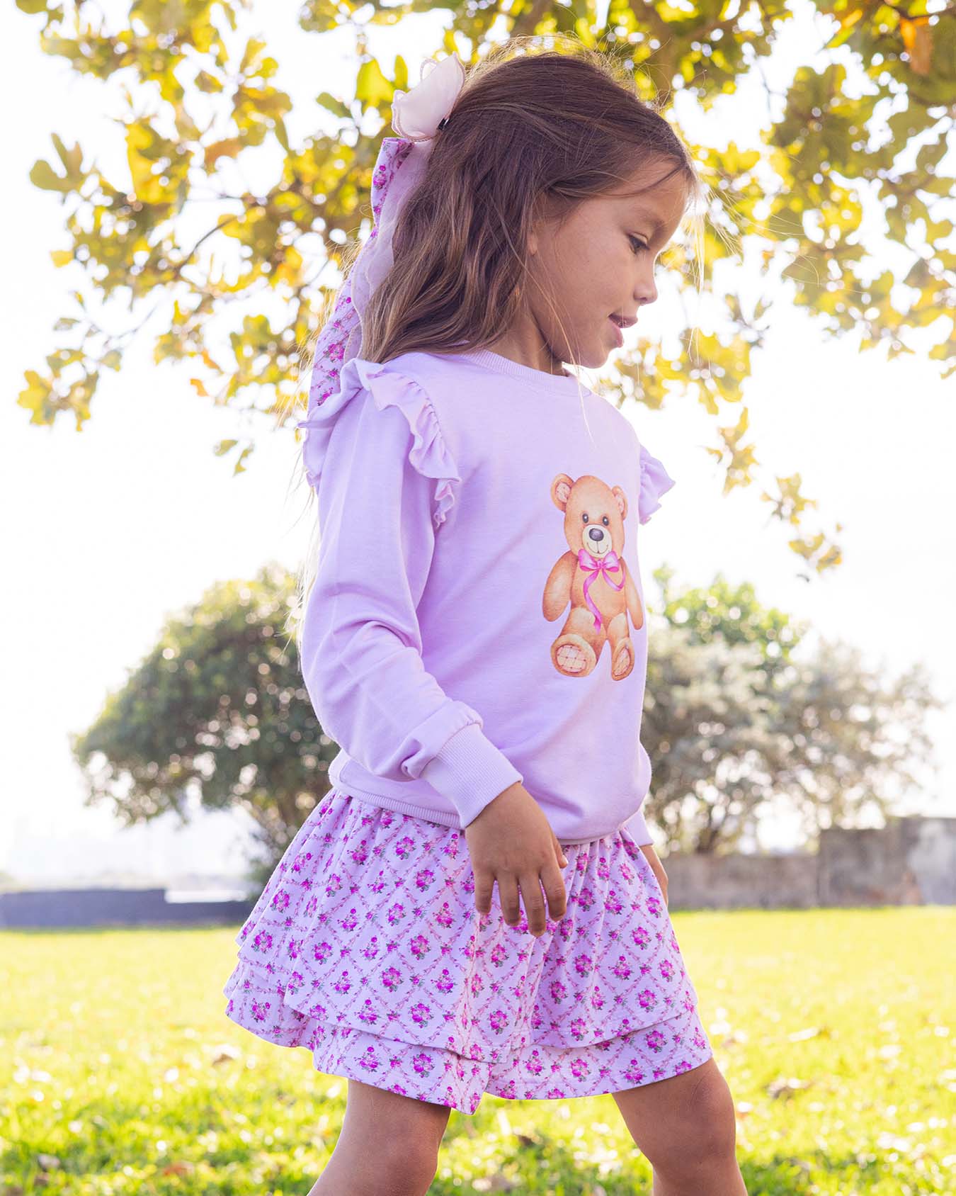 Caroline Elastic Waistband Skort