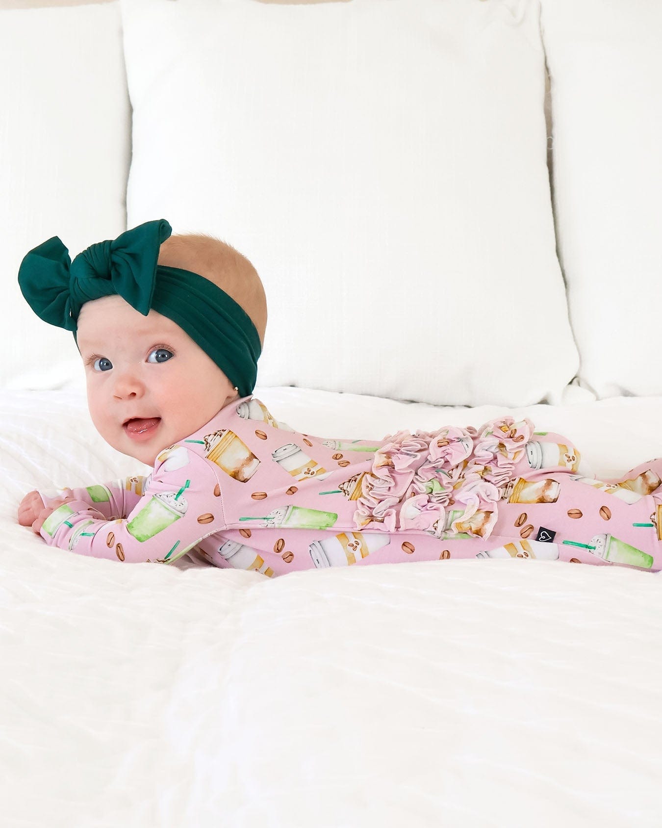 Star Ruffled Zippered Footie