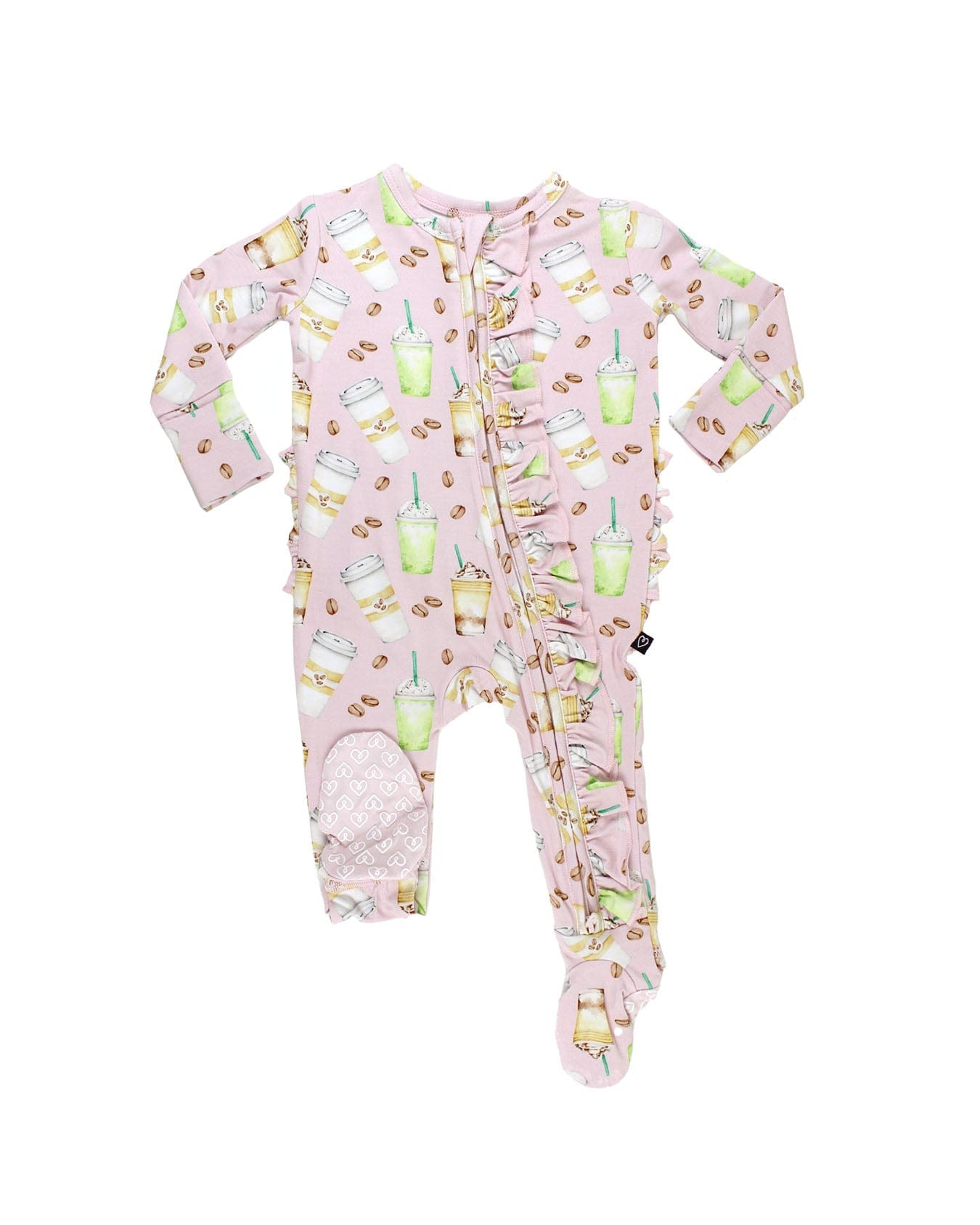 Star Ruffled Zippered Footie