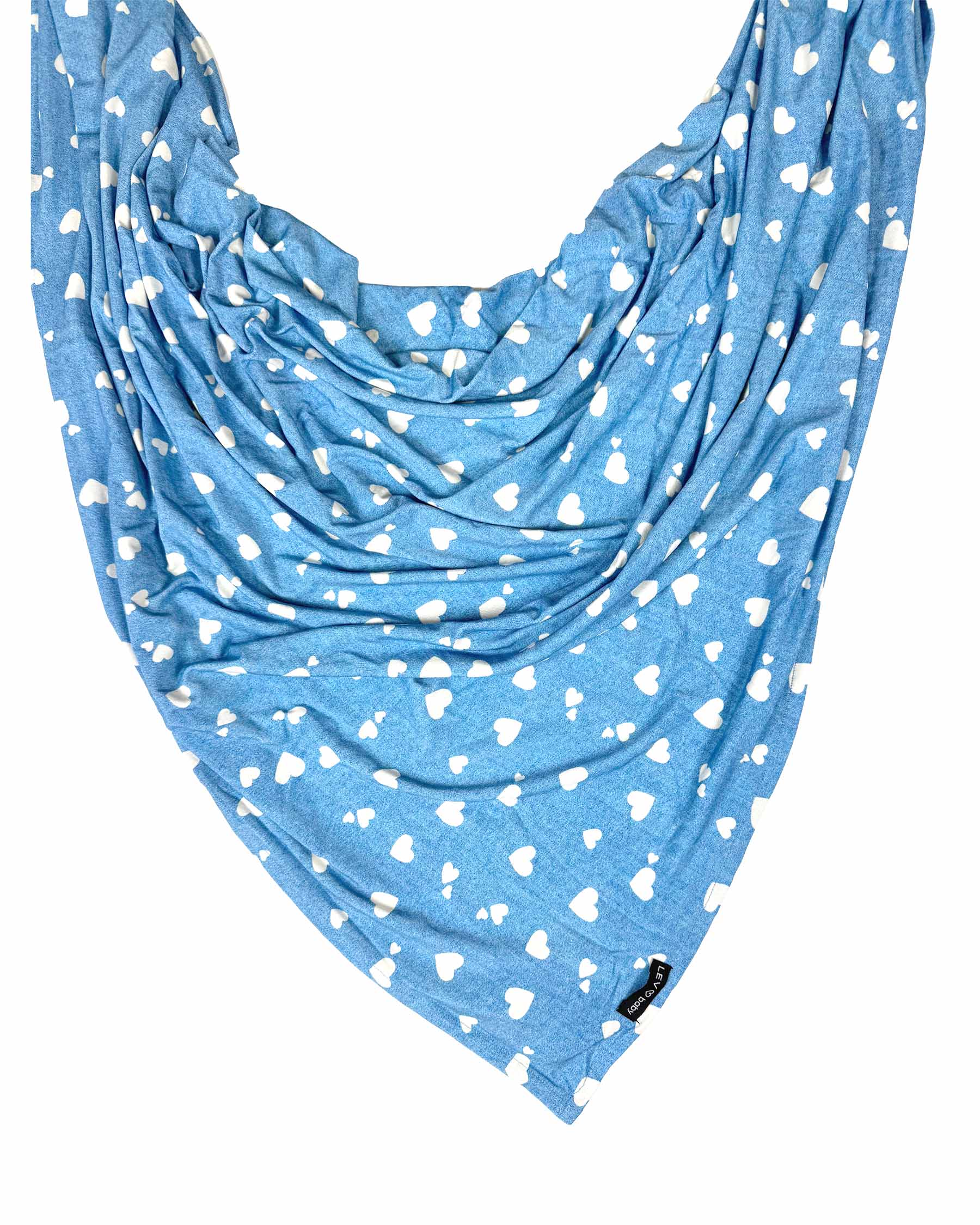 Denim Hearts Swaddle