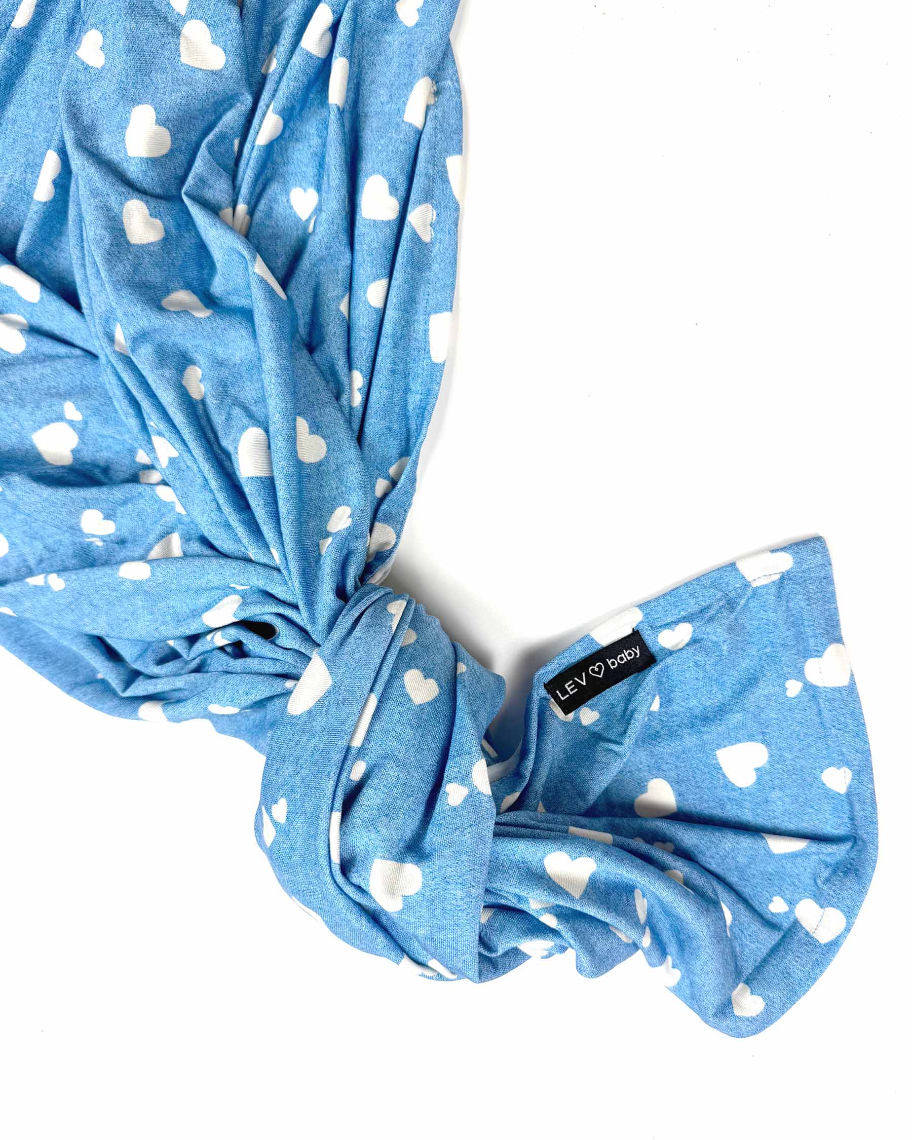 Denim Hearts Swaddle