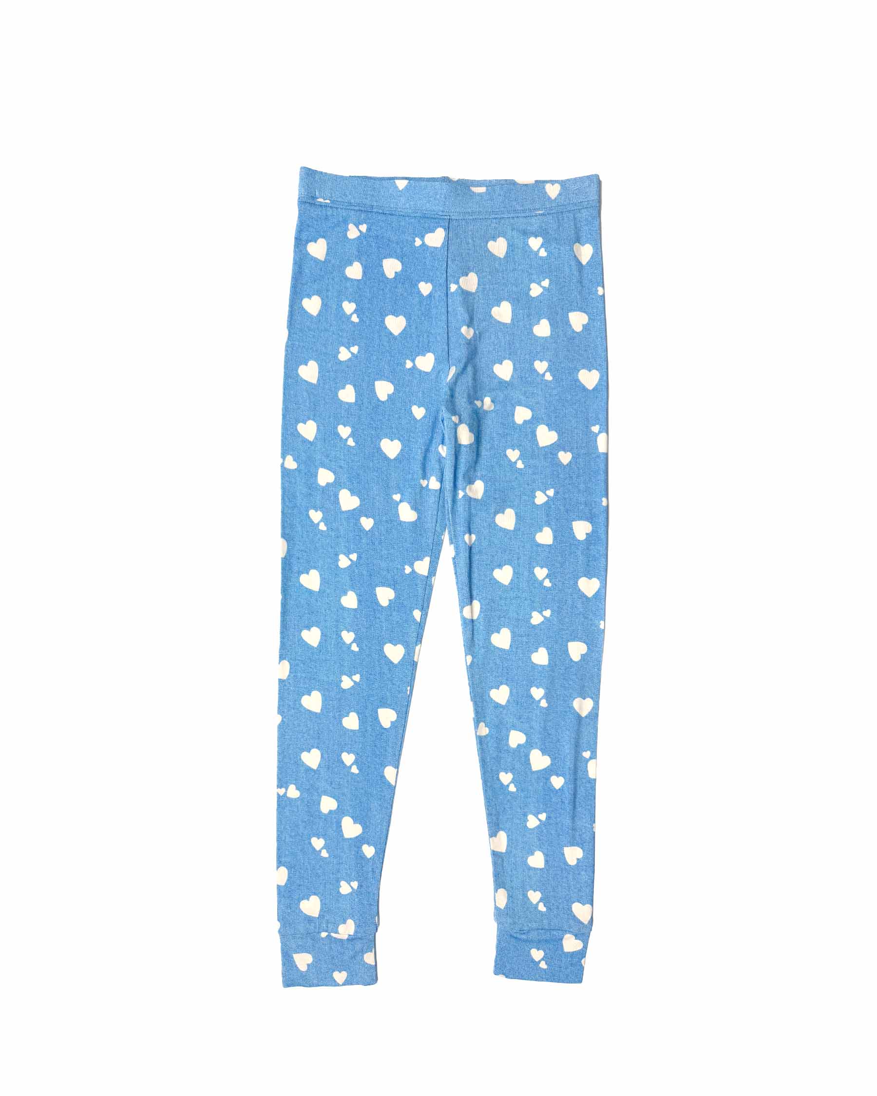 Denim Hearts Pajama Set