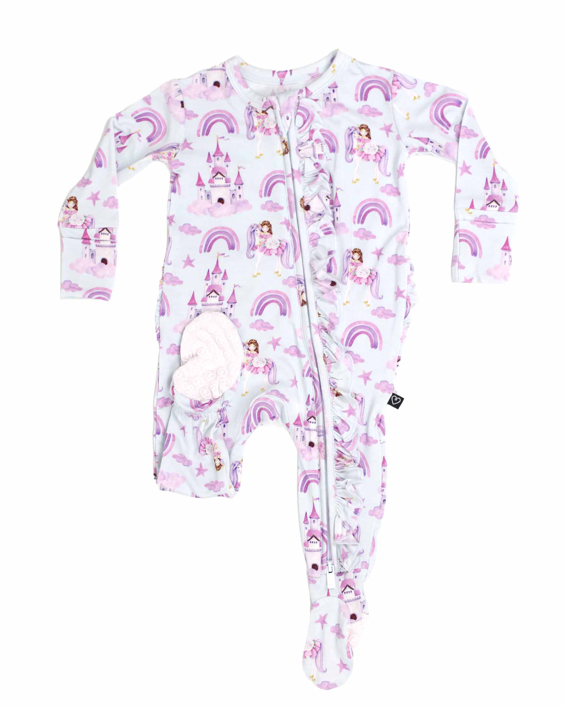 Vivian Ruffled Zippered Footie