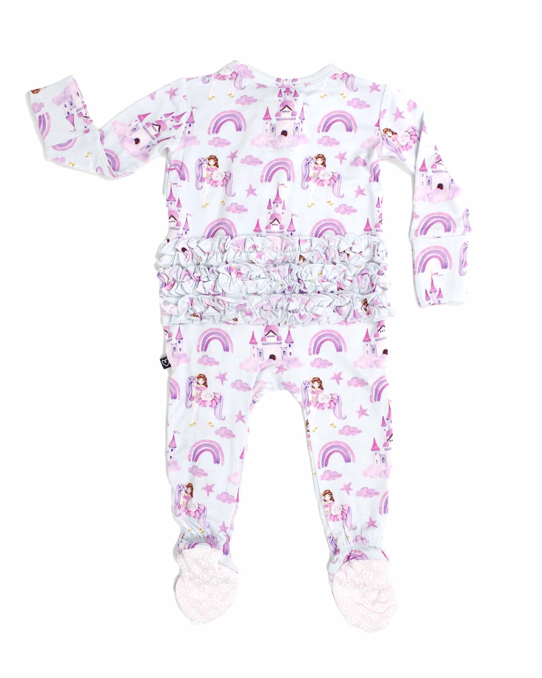 Vivian Ruffled Zippered Footie