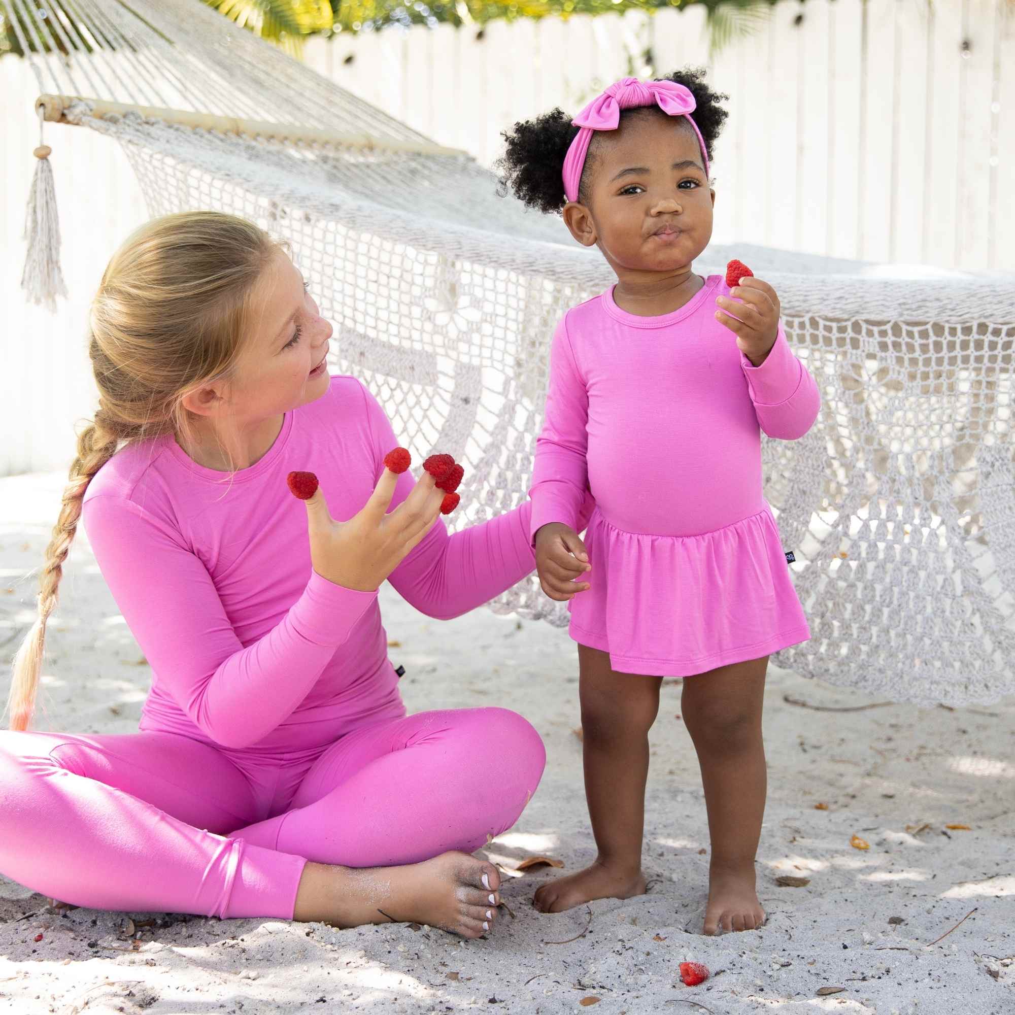 Raspberry Skirted Bodysuit