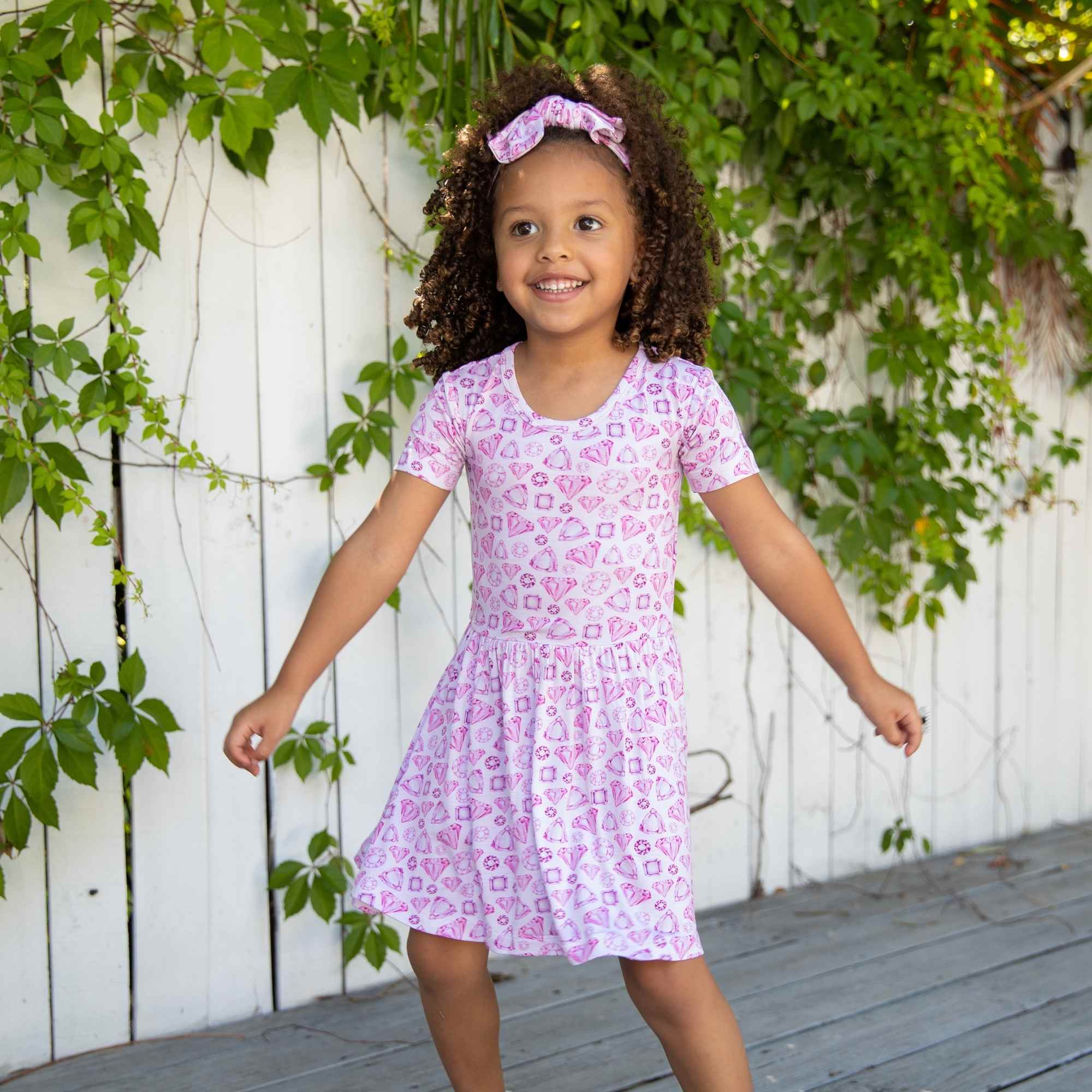 Pink Gem Twirl Dress