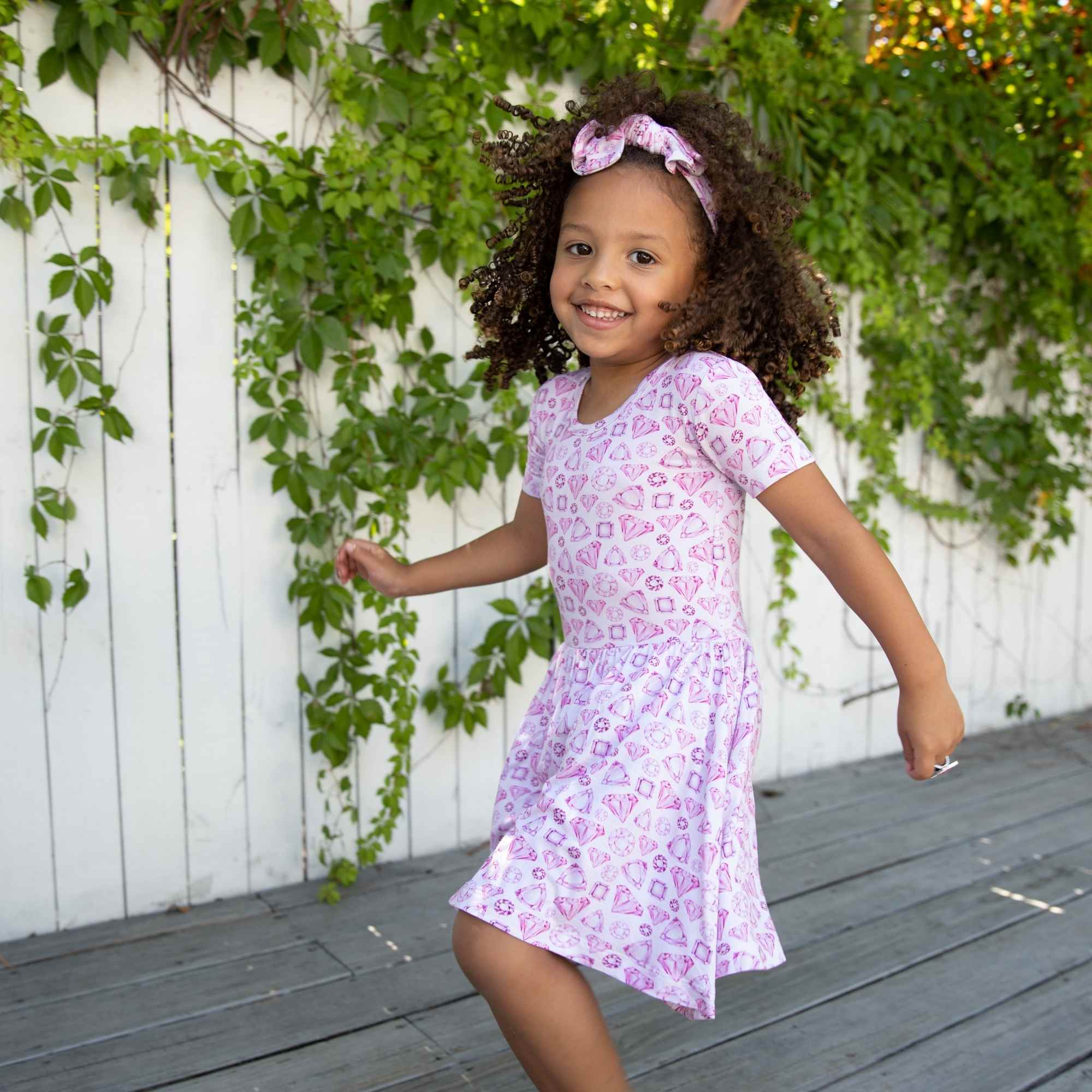 Pink Gem Twirl Dress