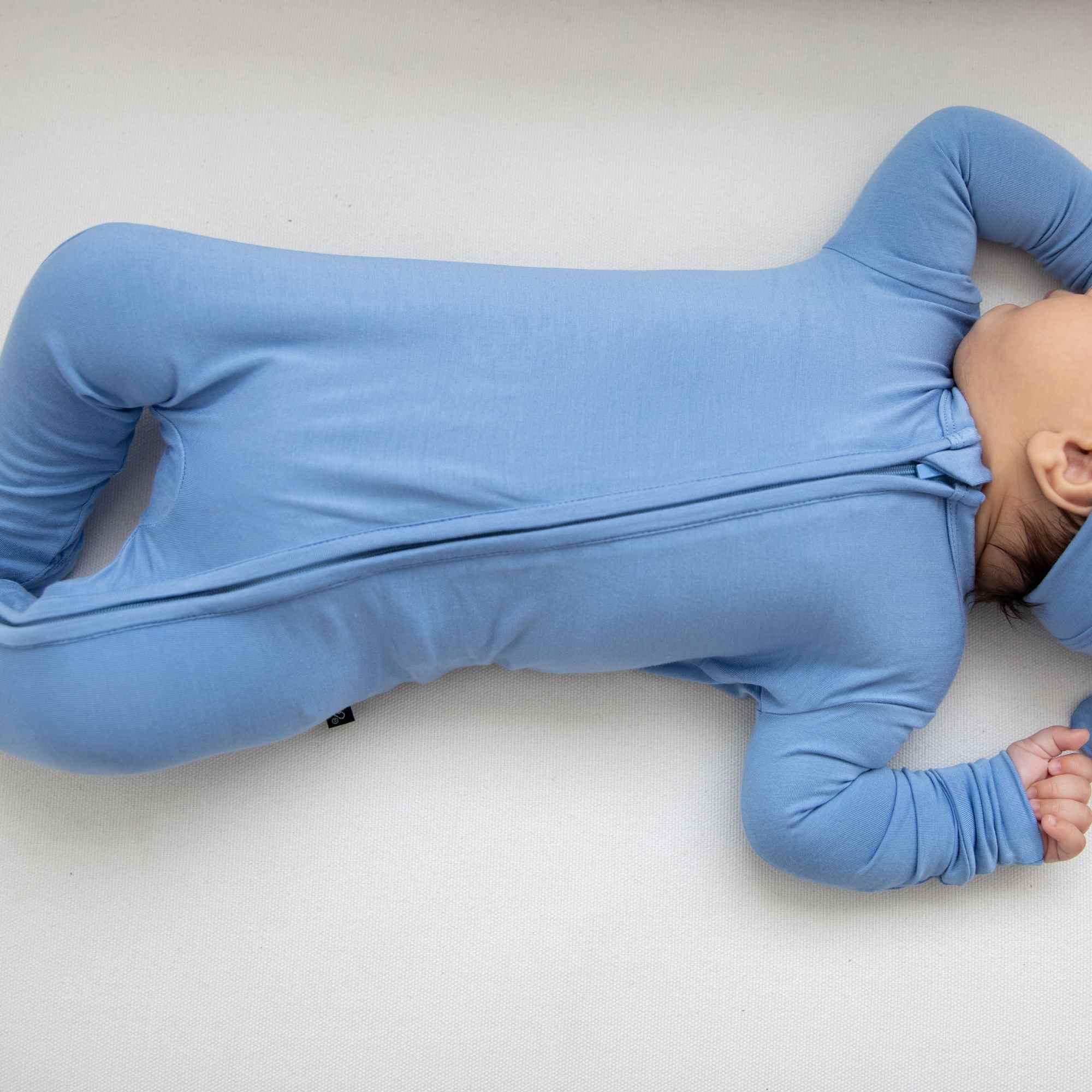 Slate Zippered Footie