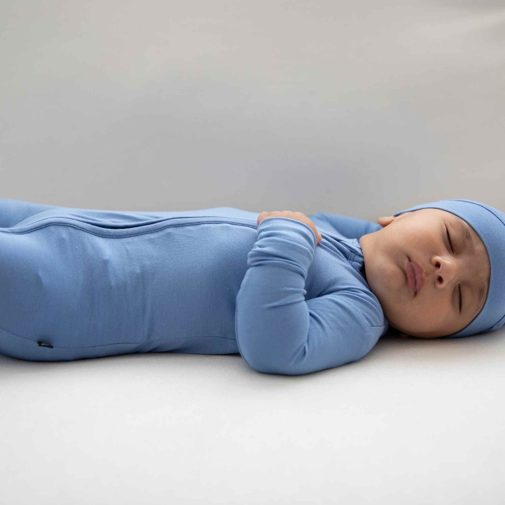 Slate Zippered Footie