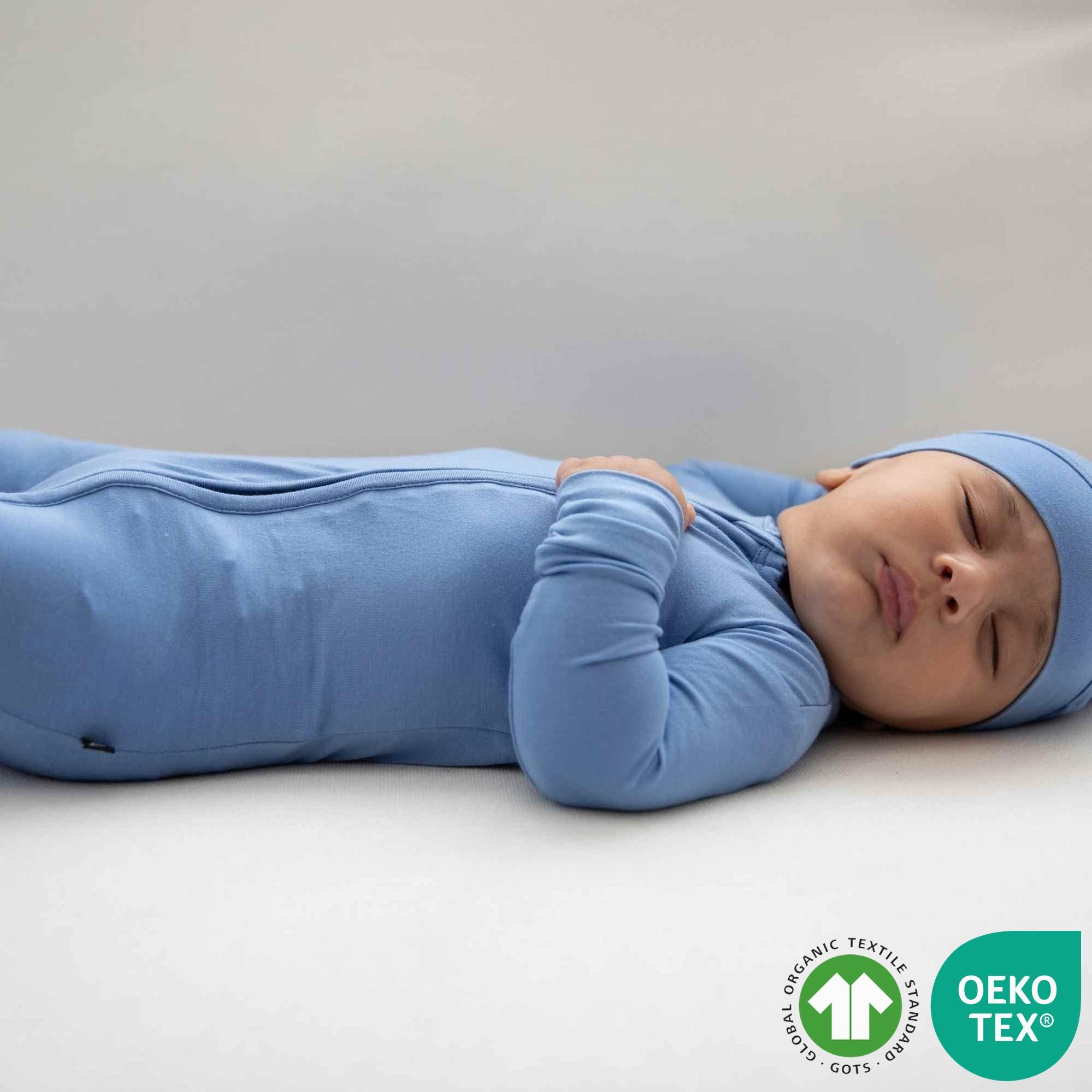 Slate Zippered Footie