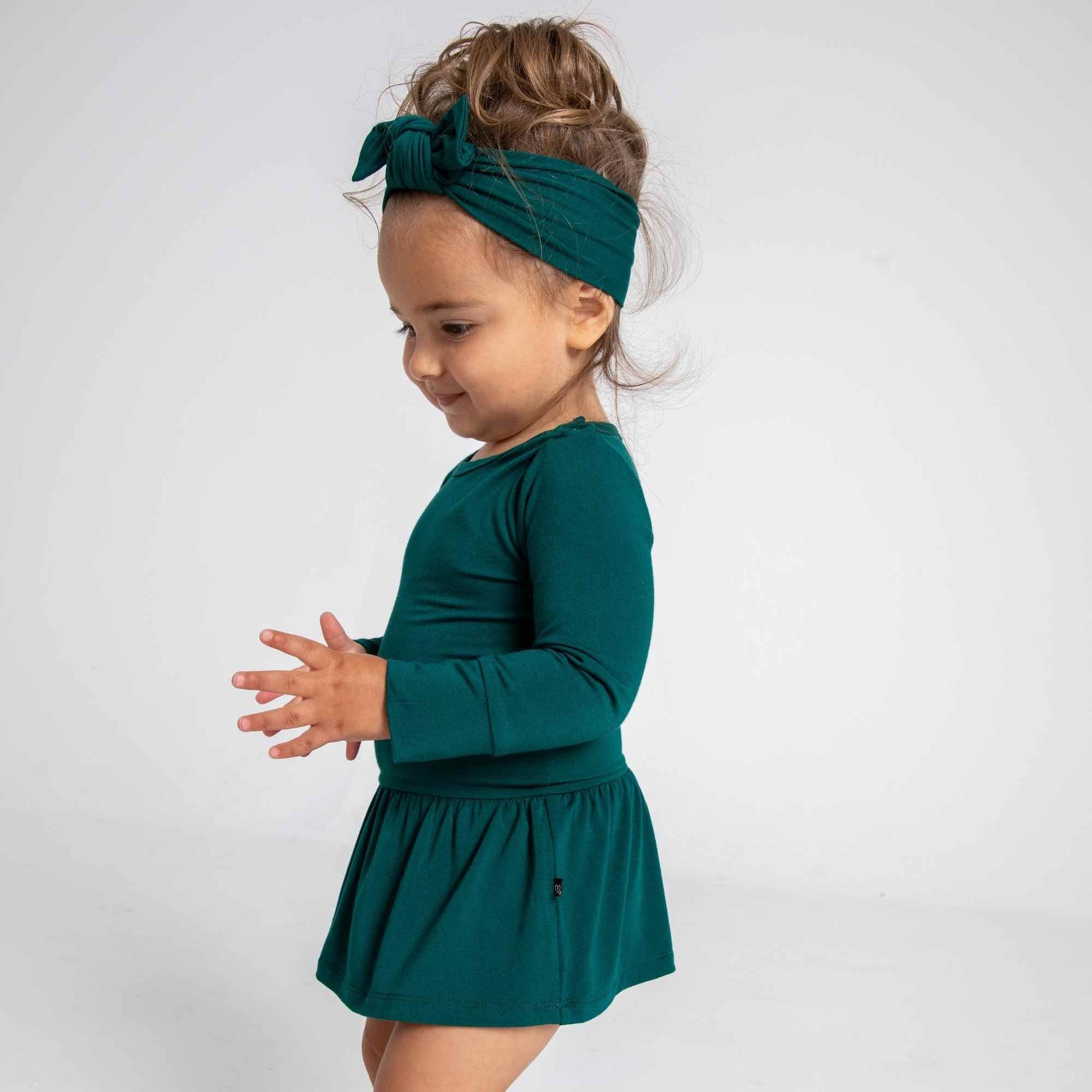 Evergreen Skirted Bodysuit