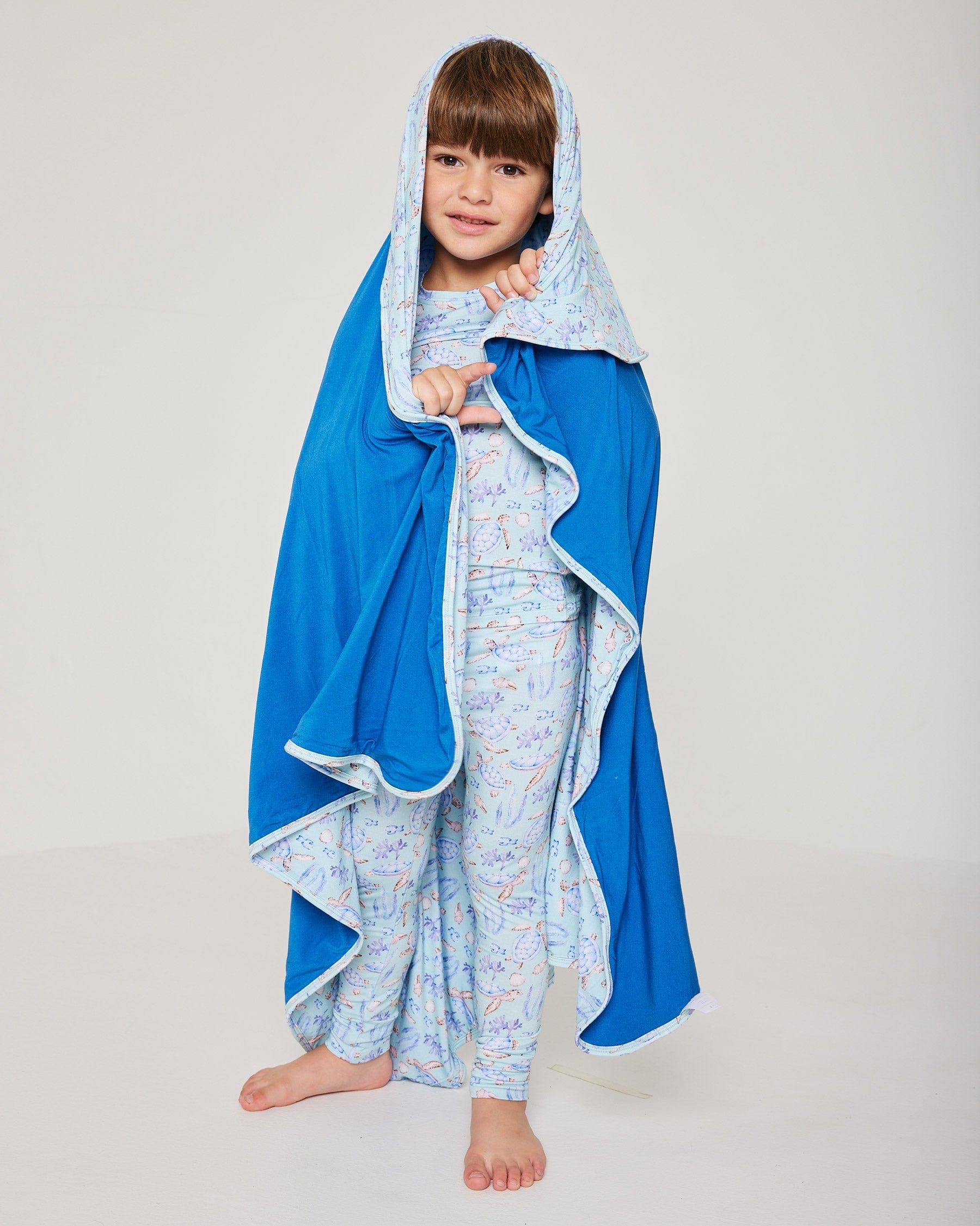 Sustainable Bamboo Turtle Blanket in Banks Collection