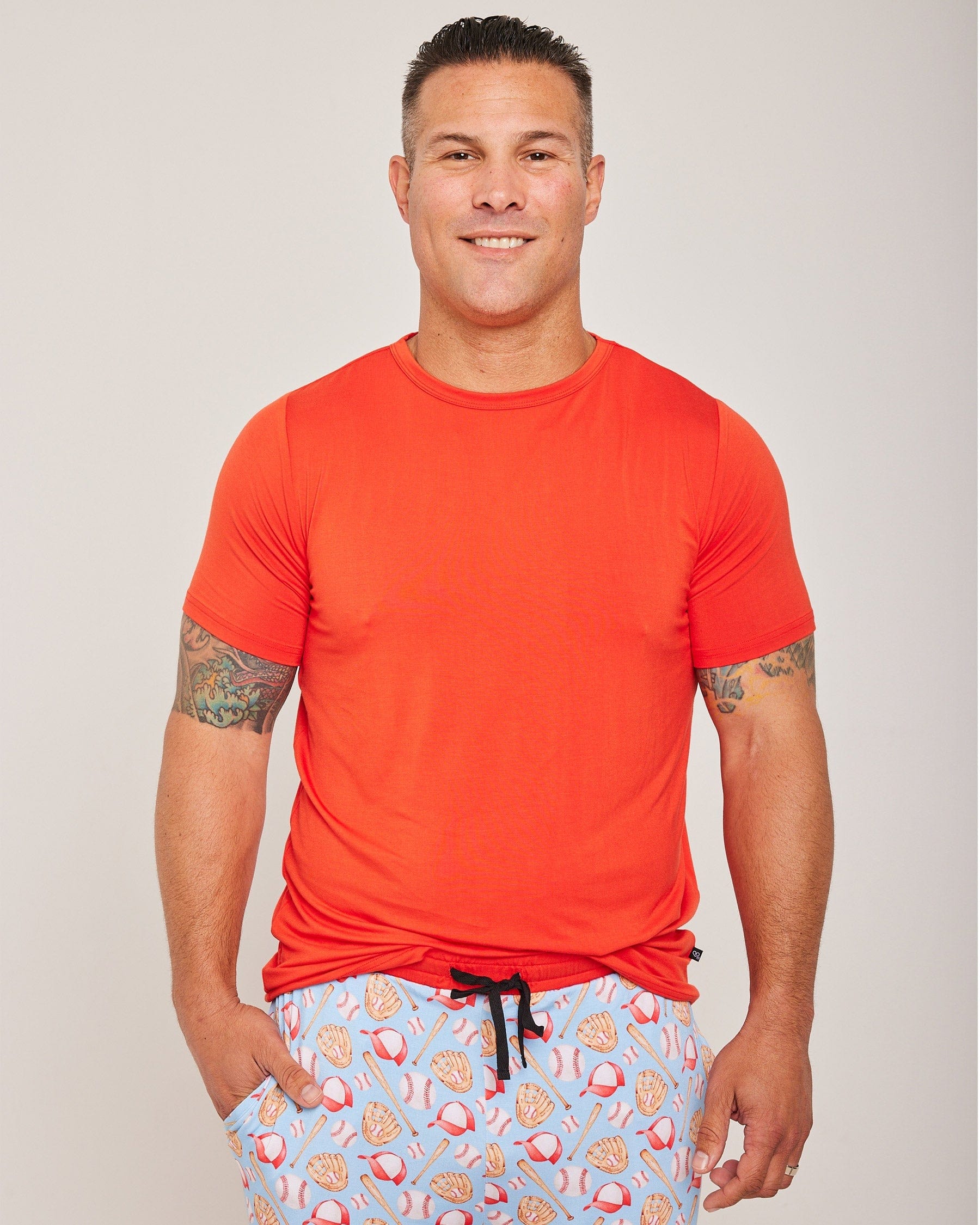 Baseball Bamboo Men's Lounge Top