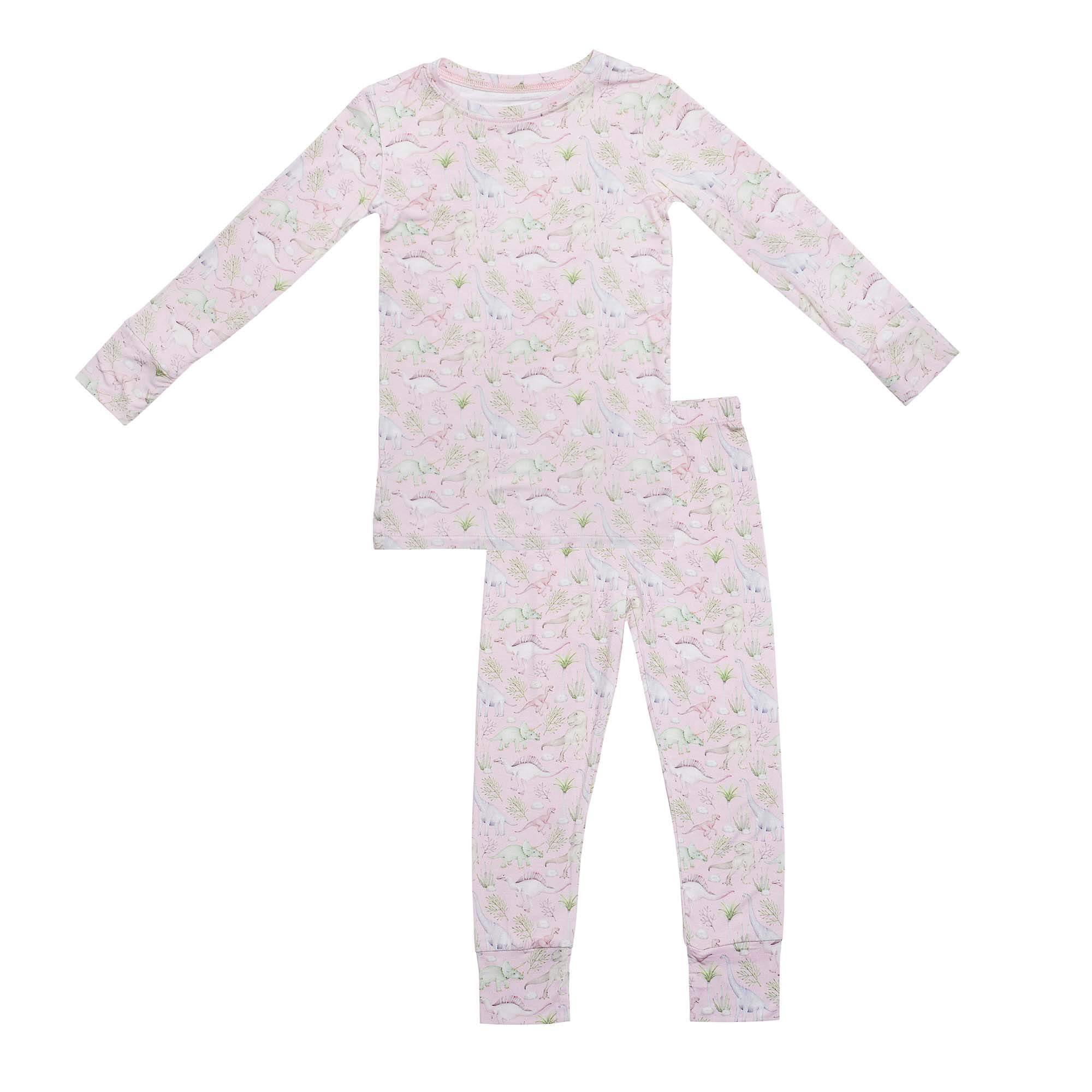 Pink Dino Pajama Set