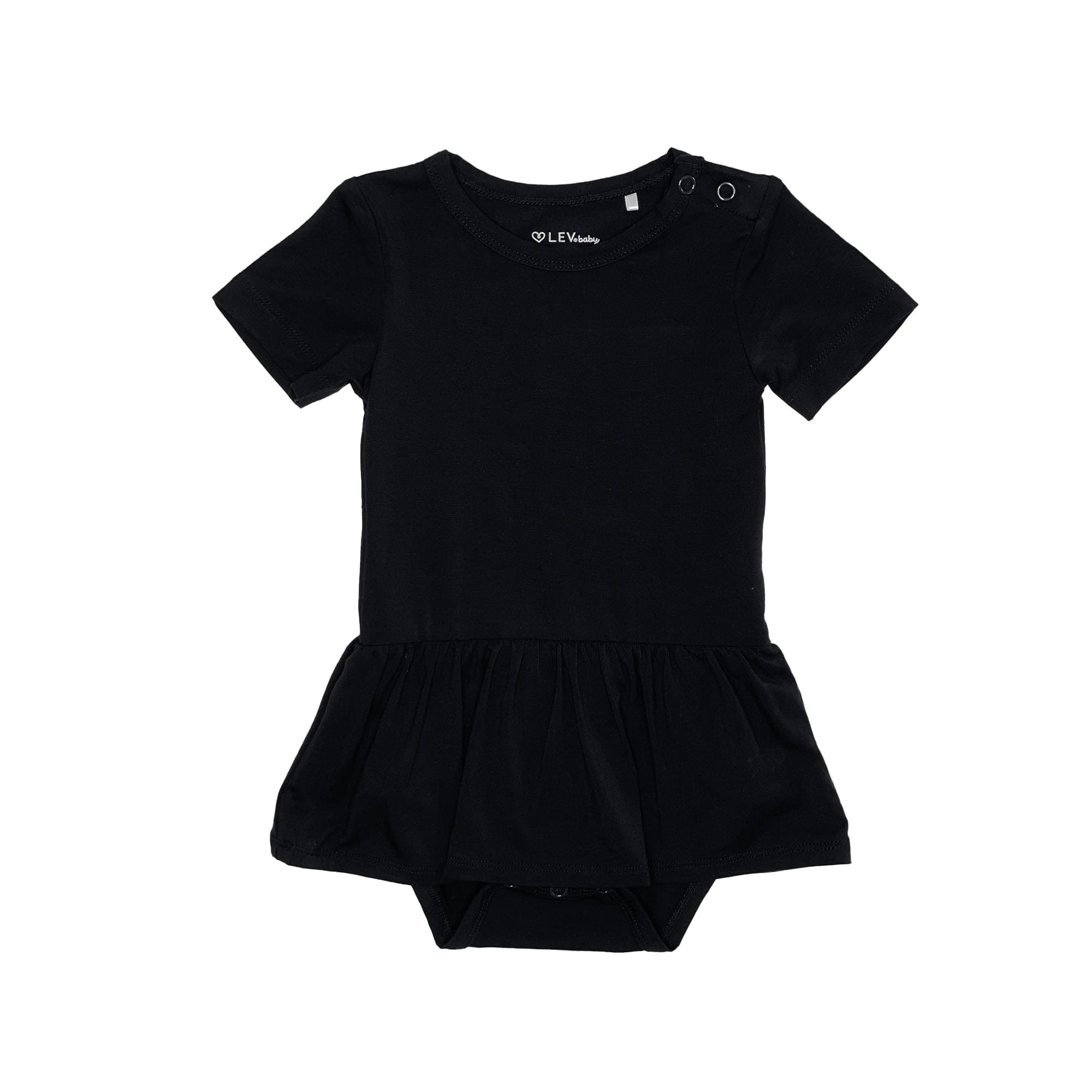 Black Skirted Bodysuit