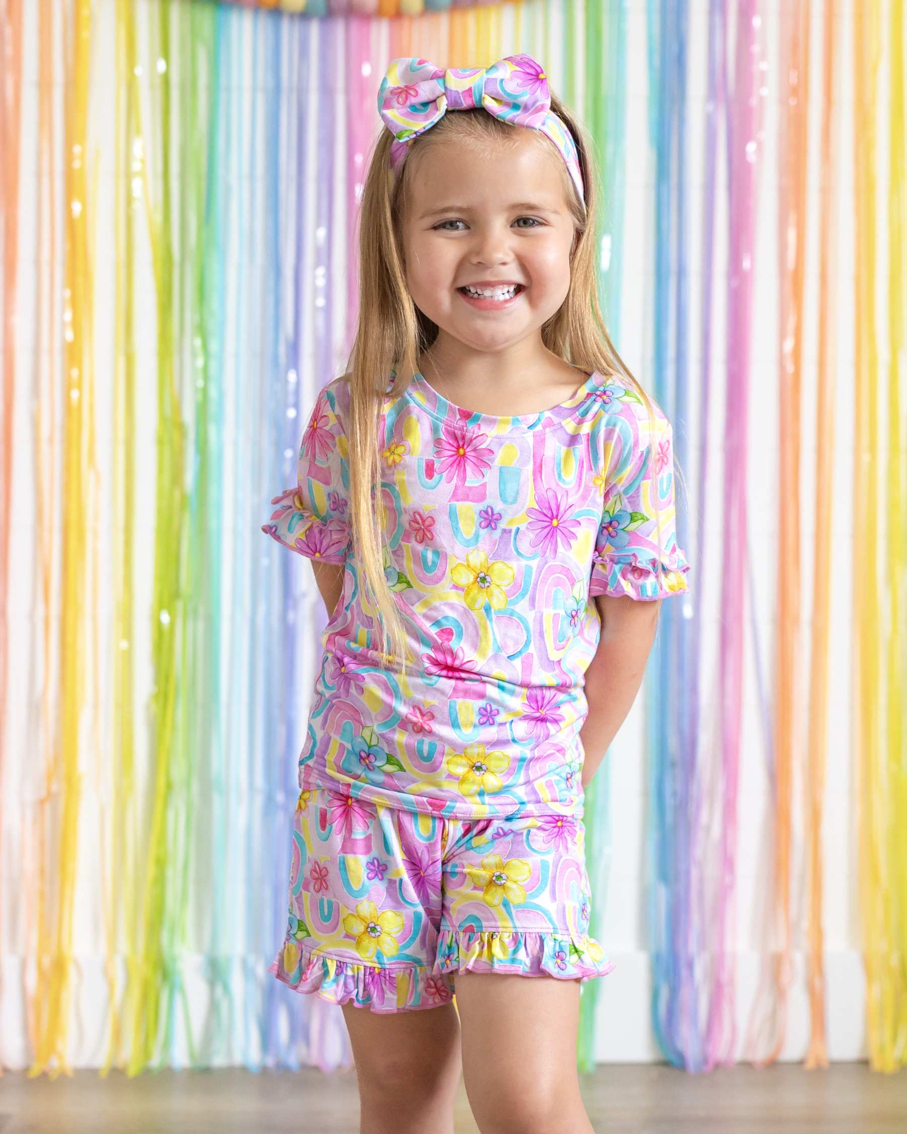 Gianna Ruffled Shorts PJ Set