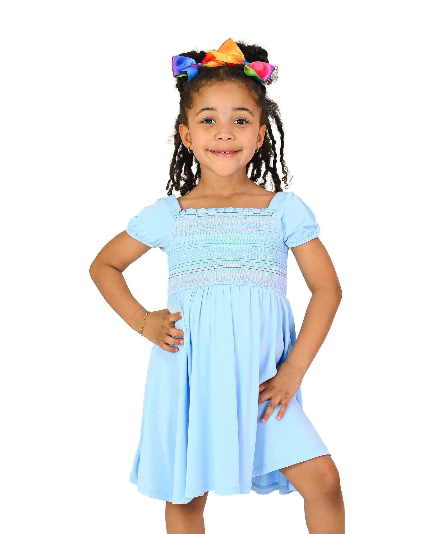 Jenna Smocked Bubble Twirl Dress