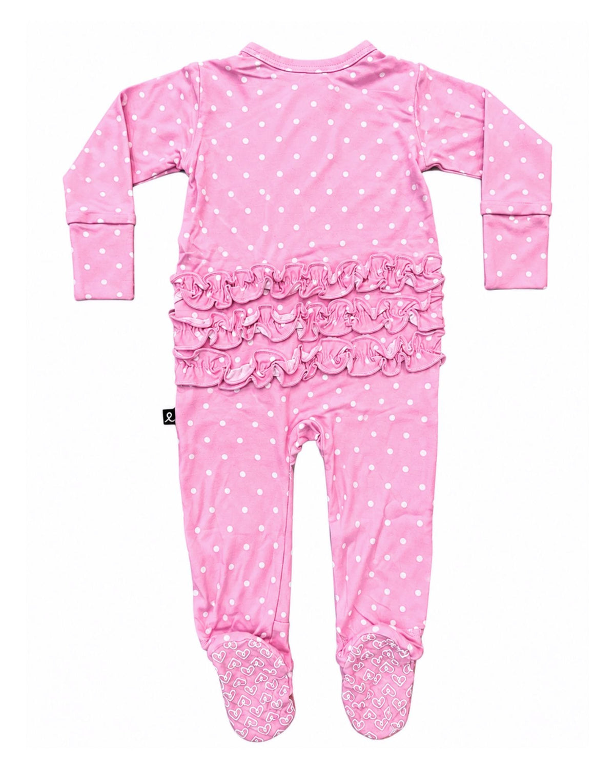 Nancy Ruffled Zippered Footie