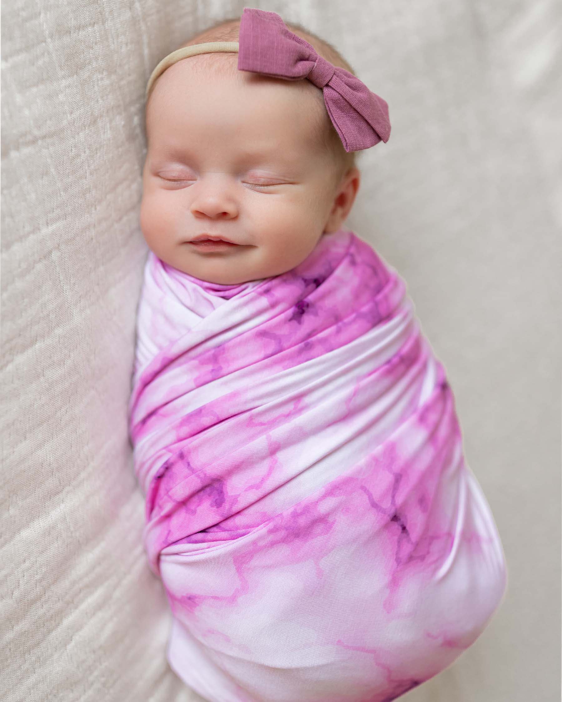 Pink Marble Swaddle