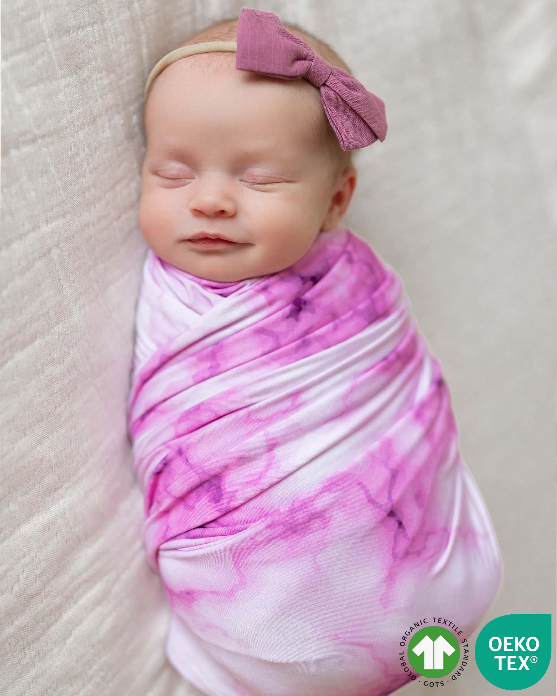 Pink Marble Swaddle