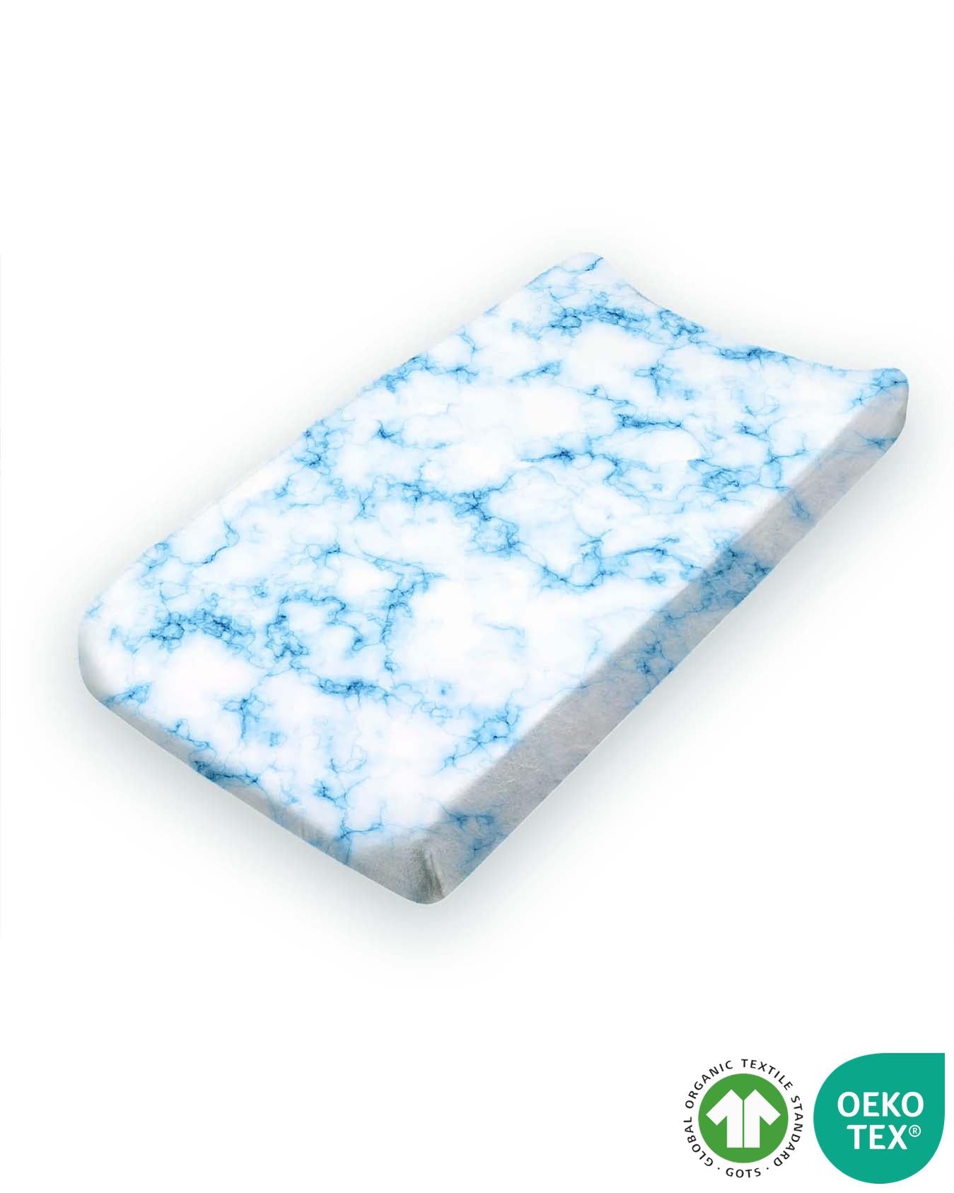 Blue Marble Bamboo Changing Pad Cover