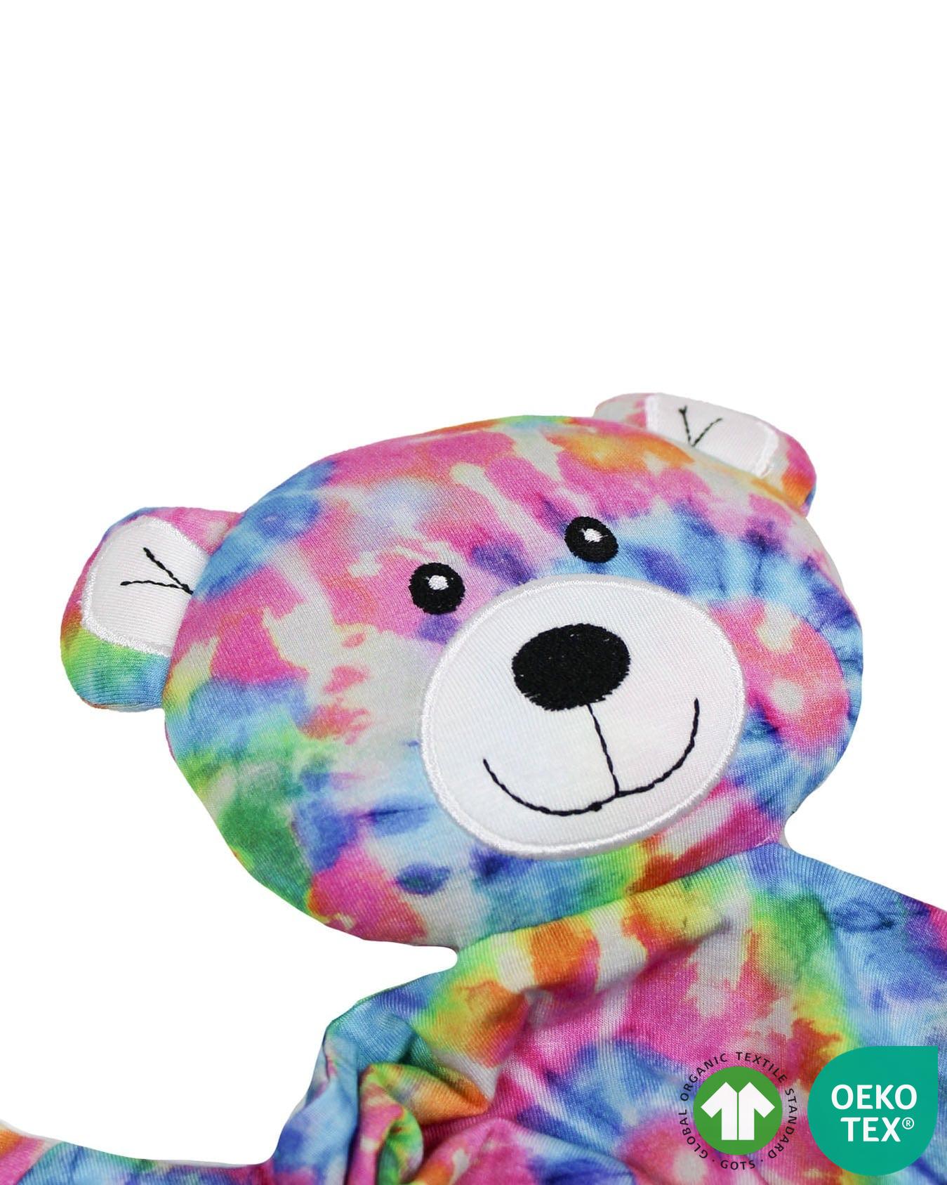 Rainbow Tie Dye Bear Plush Lovey