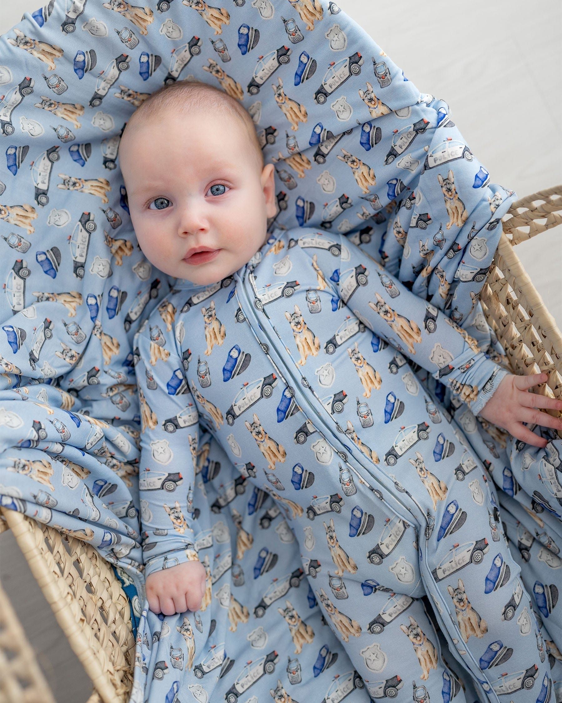 Lev Baby Blanket in Officer Collection
