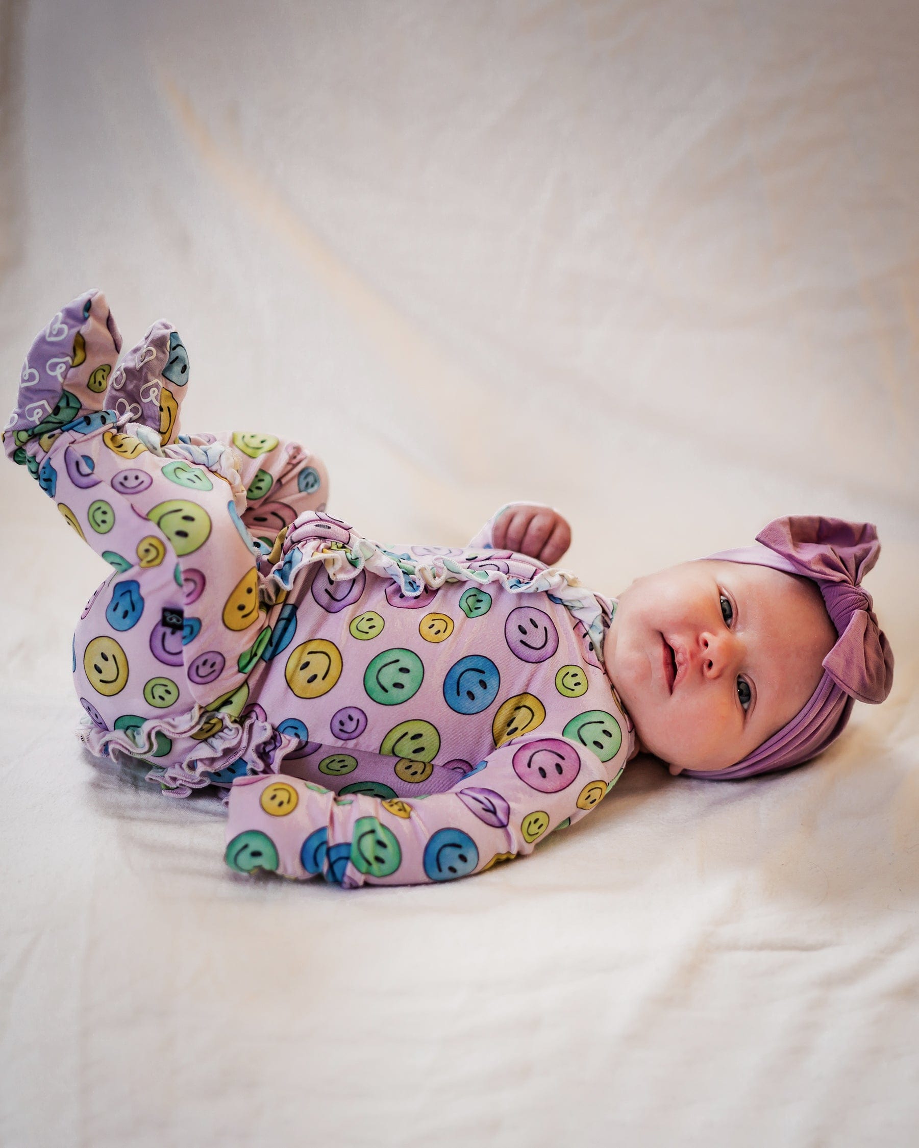 Lev Baby Ruffled Zippered Footie
