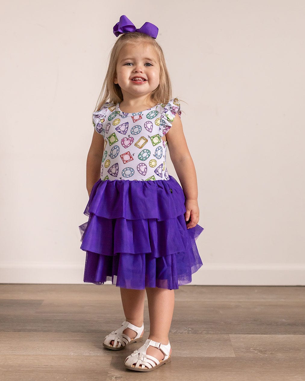 Rainbow Gems Tutu Tulle Dress
