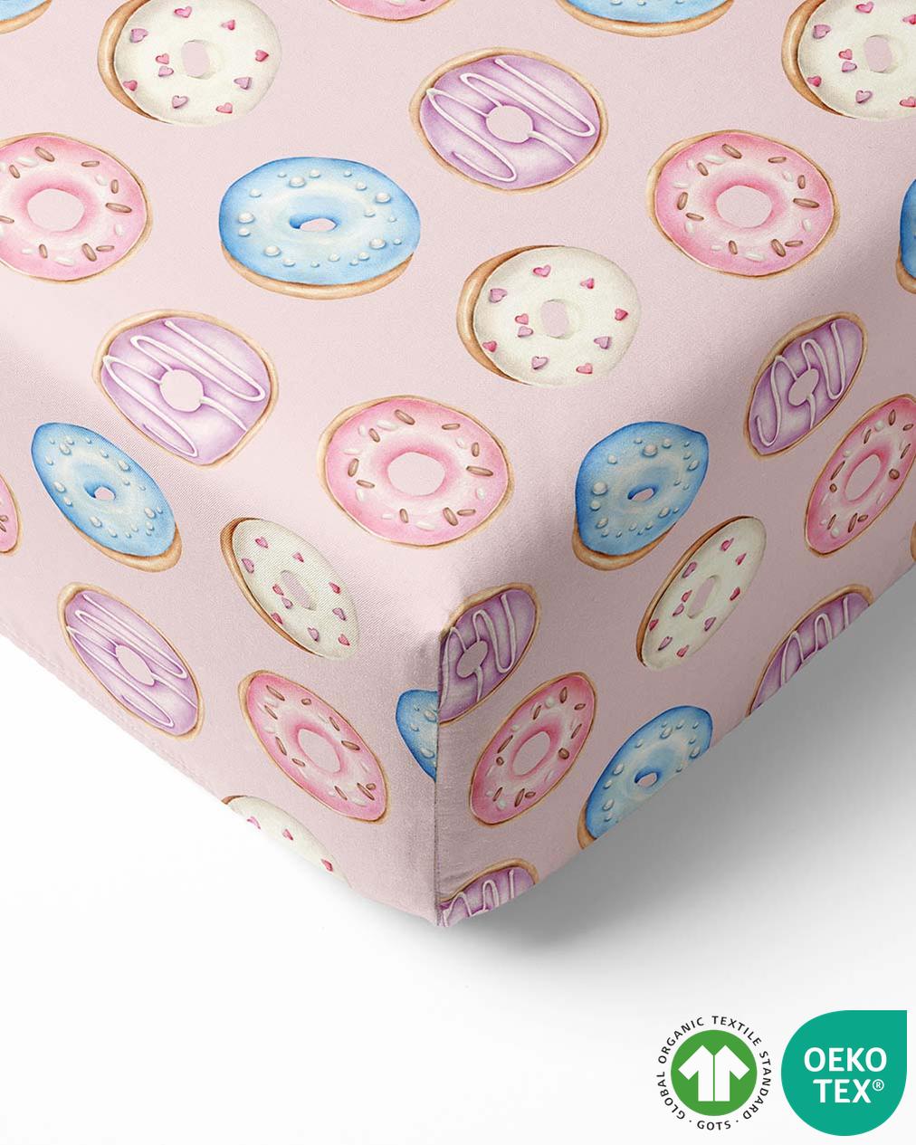 Donuts Crib Sheet-Bambooclothing- Lev Baby ™