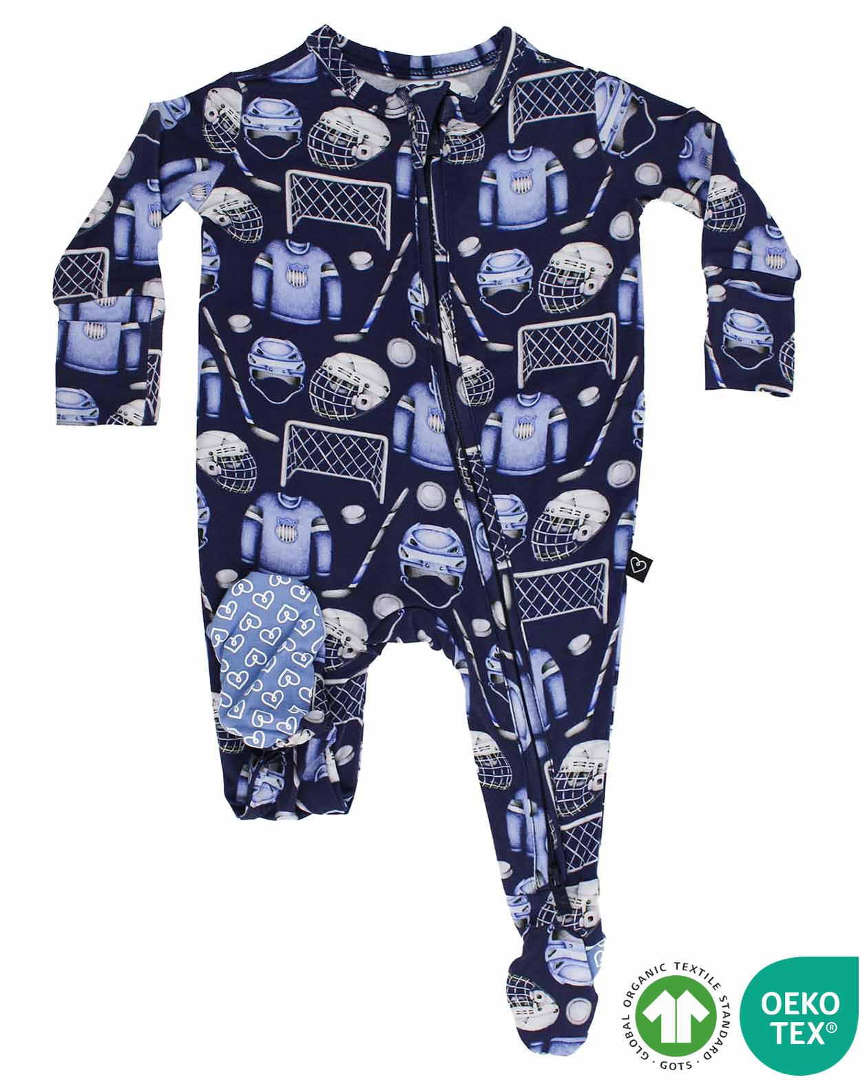 Hockey  Zippered Footie
