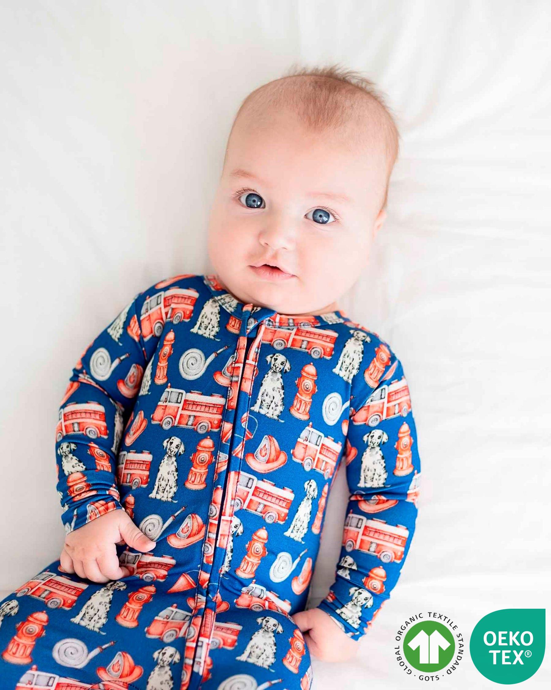 Fireman Zippered Footie