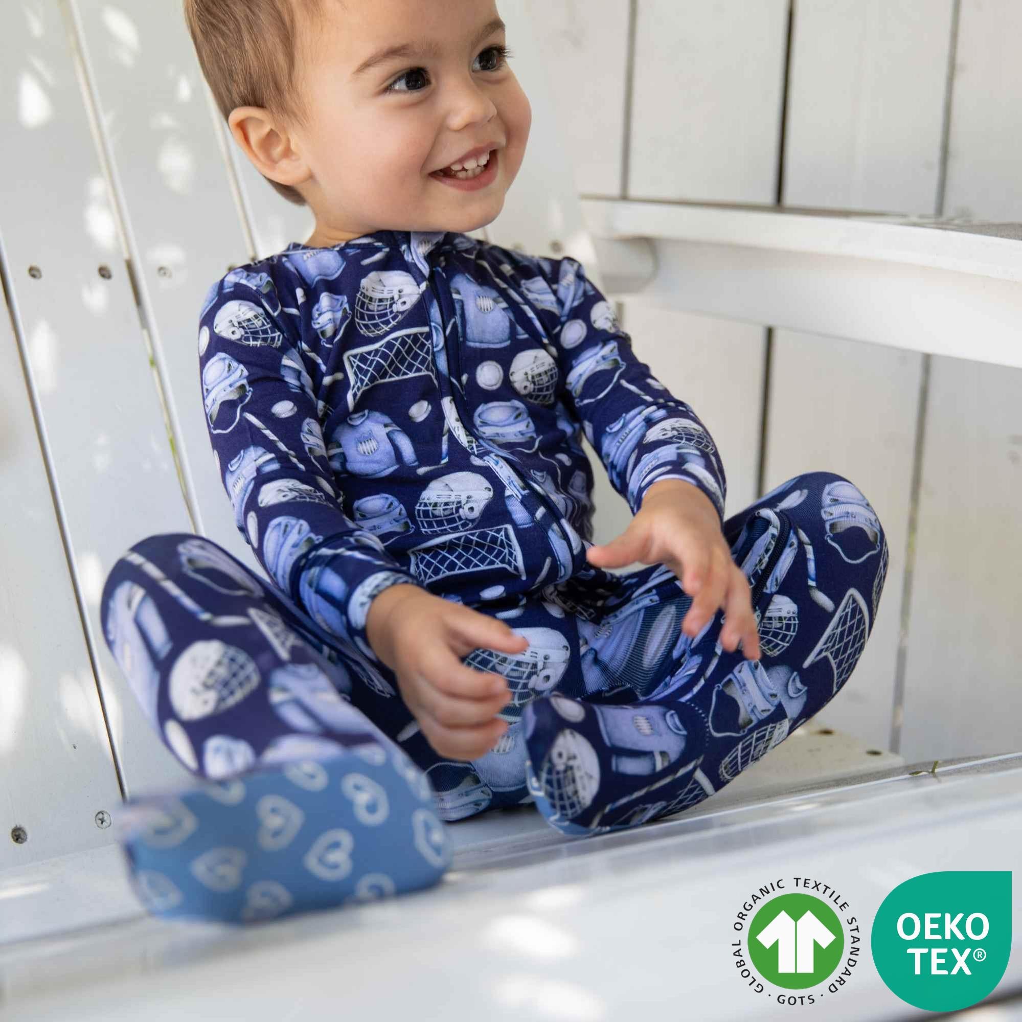 Hockey Zippered Footie