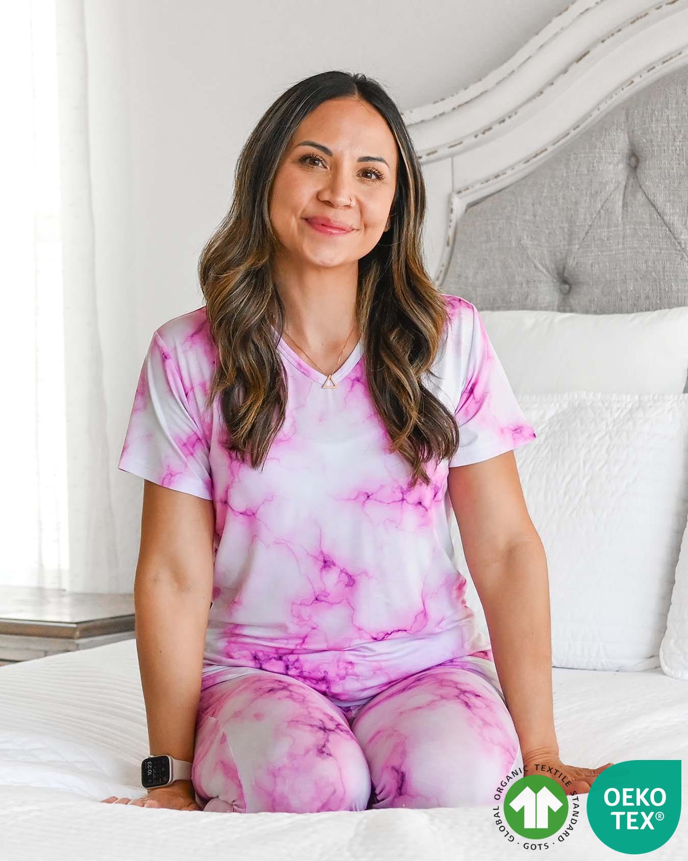 Pink Marble Mama Jogger