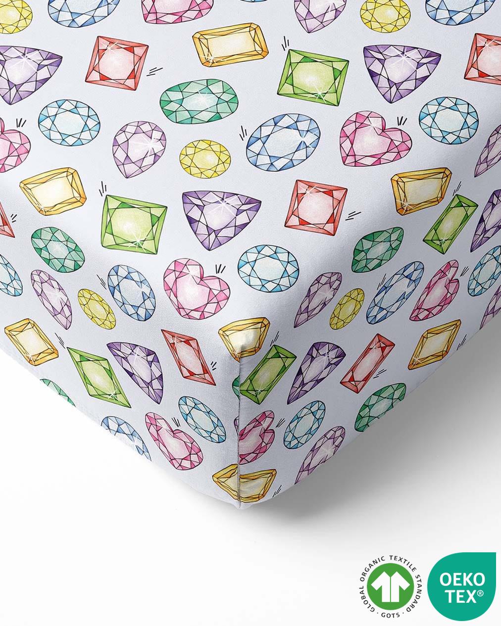 Rainbow Gems Crib Sheet