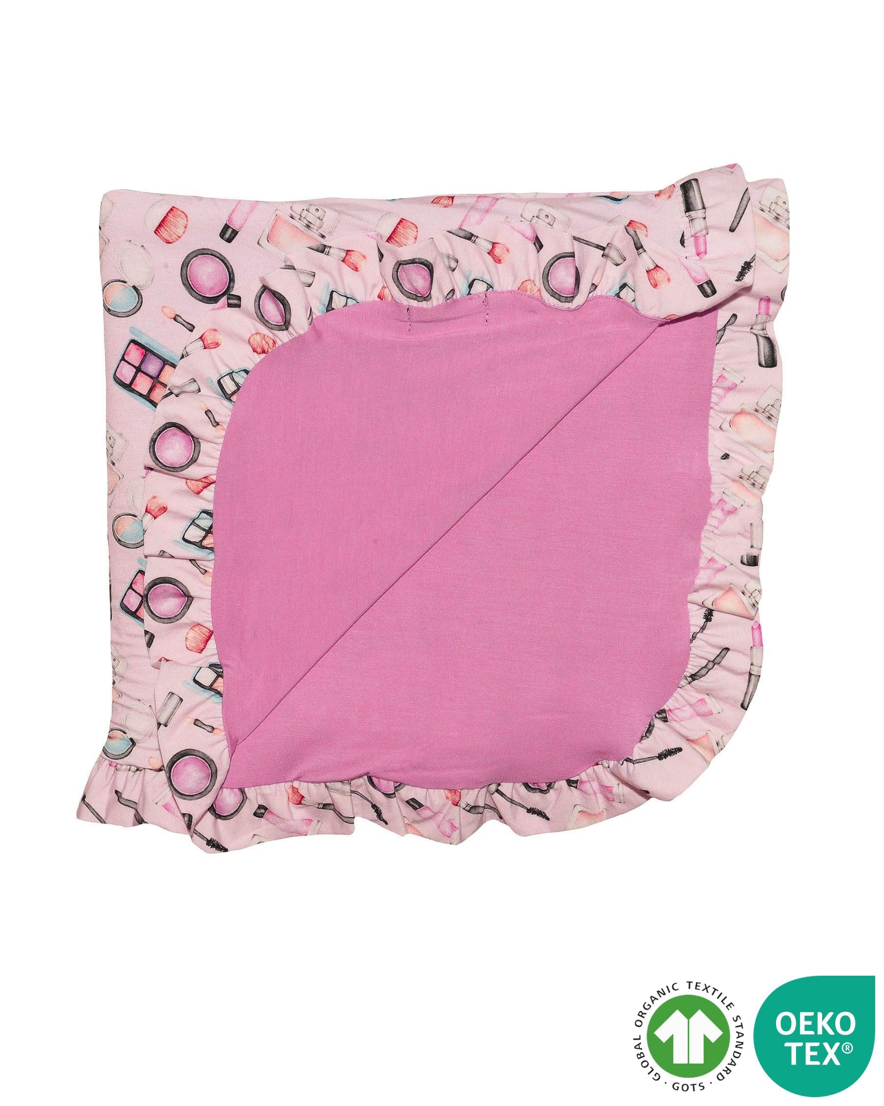 Makeup Ruffled Blanket