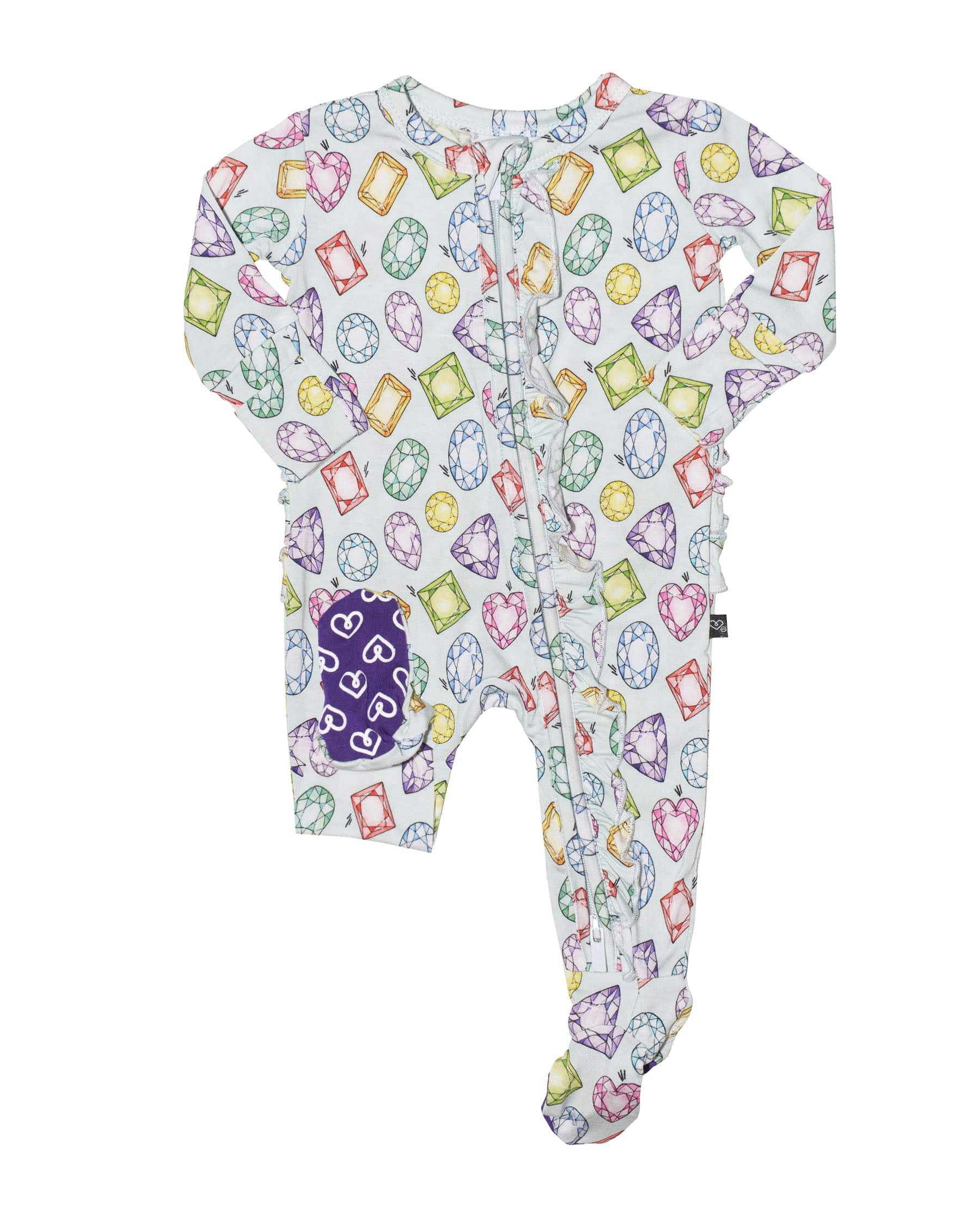 Lev Baby Gem Ruffled Footie