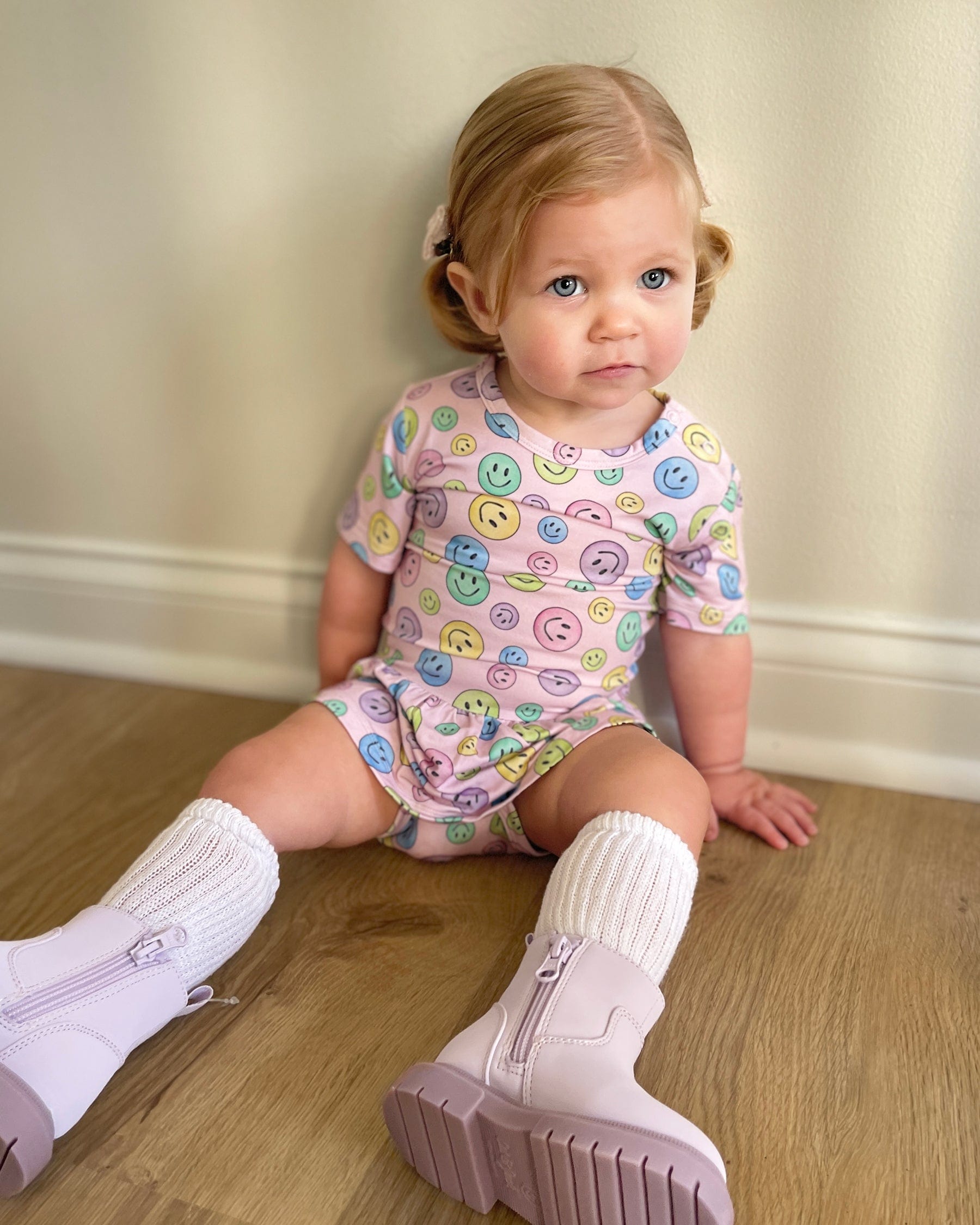Smiley Skirted Bodysuit