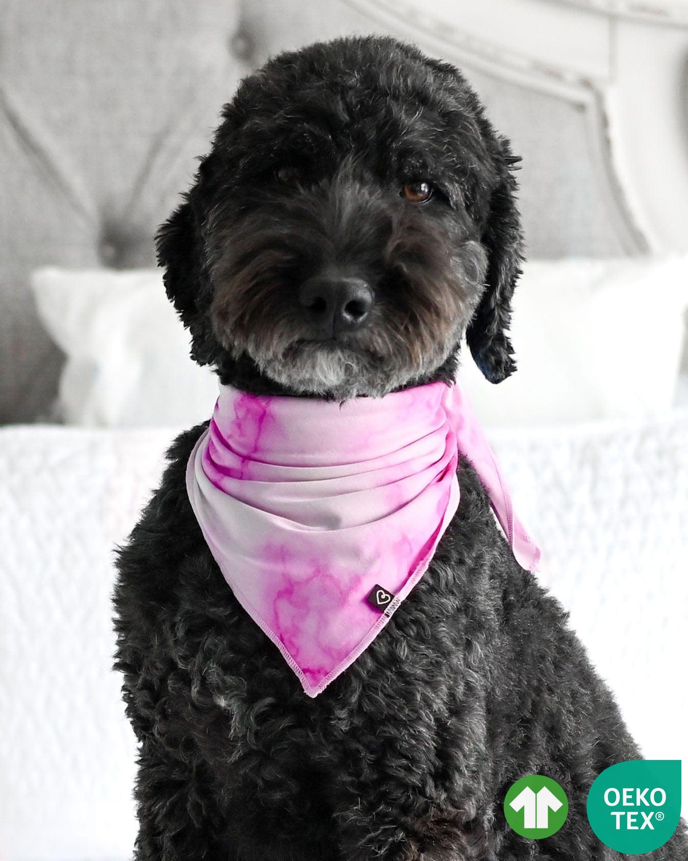 Pink Marble Pet Bandana