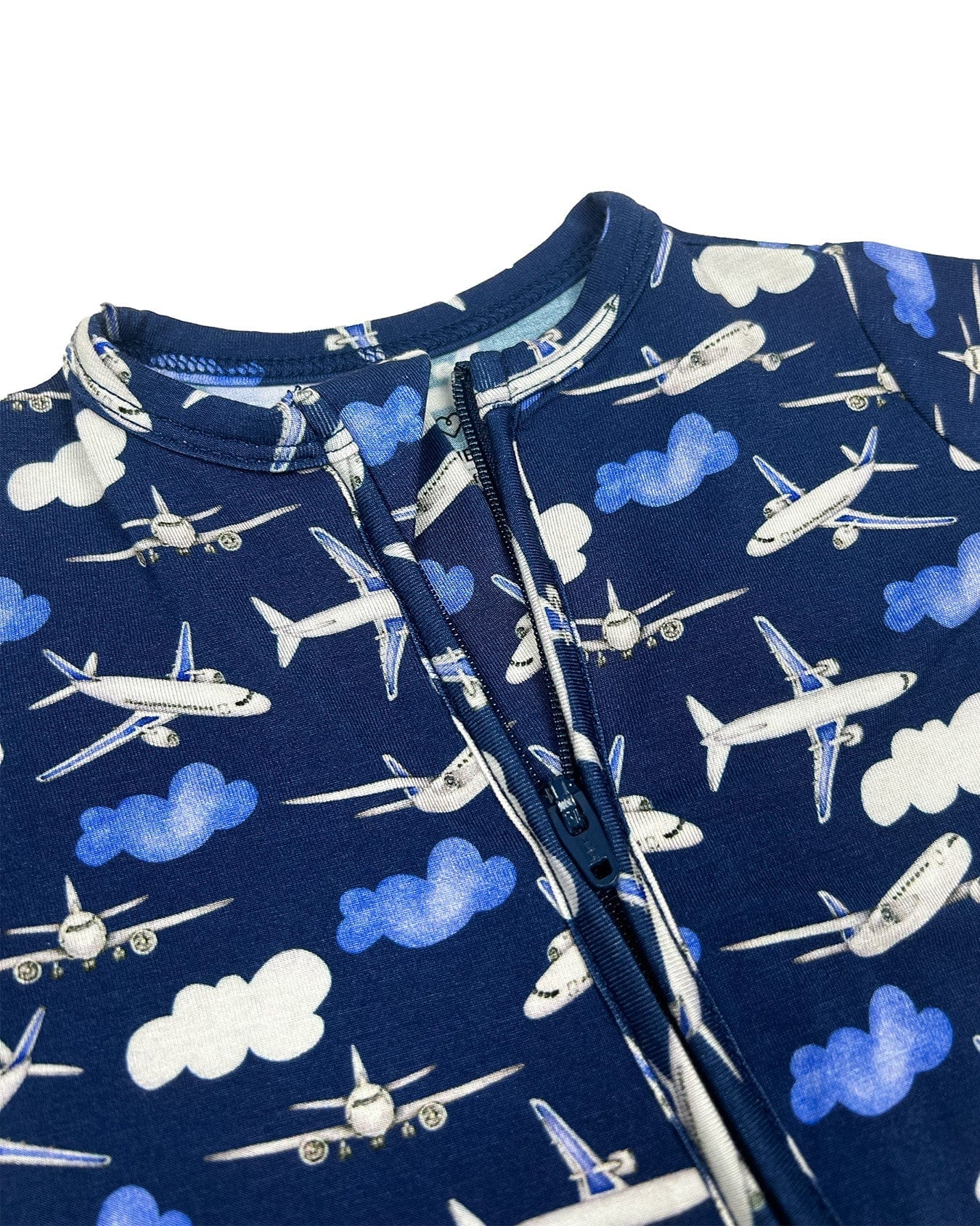 Airplane Zippered Footie