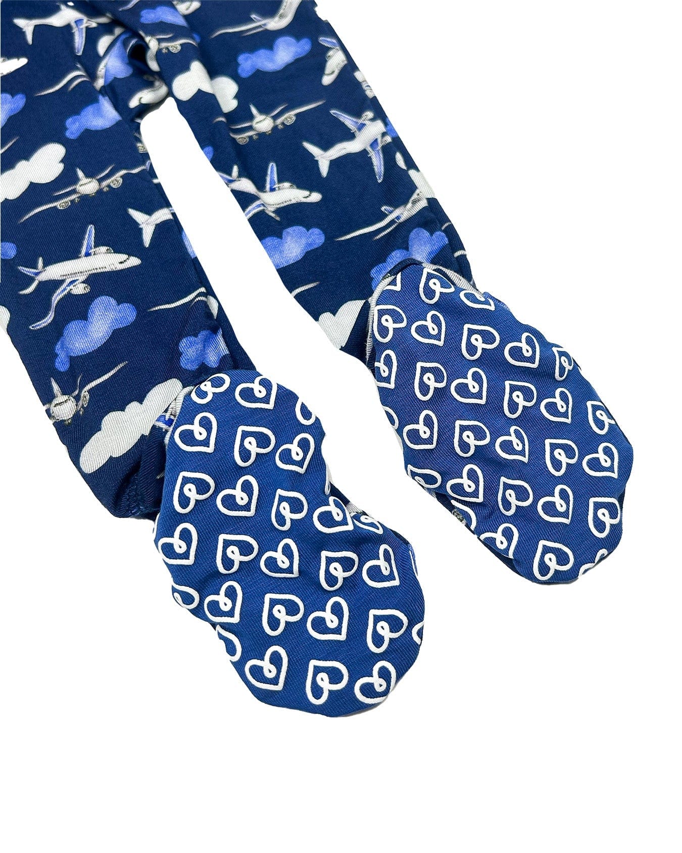 Airplane Zippered Footie
