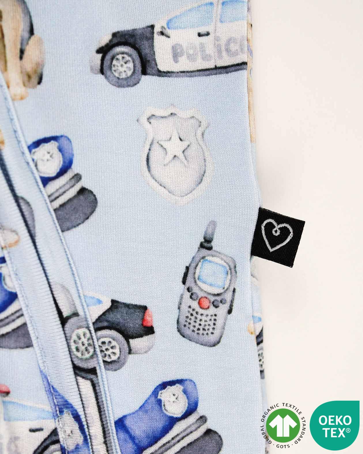 Police Zippered Footie
