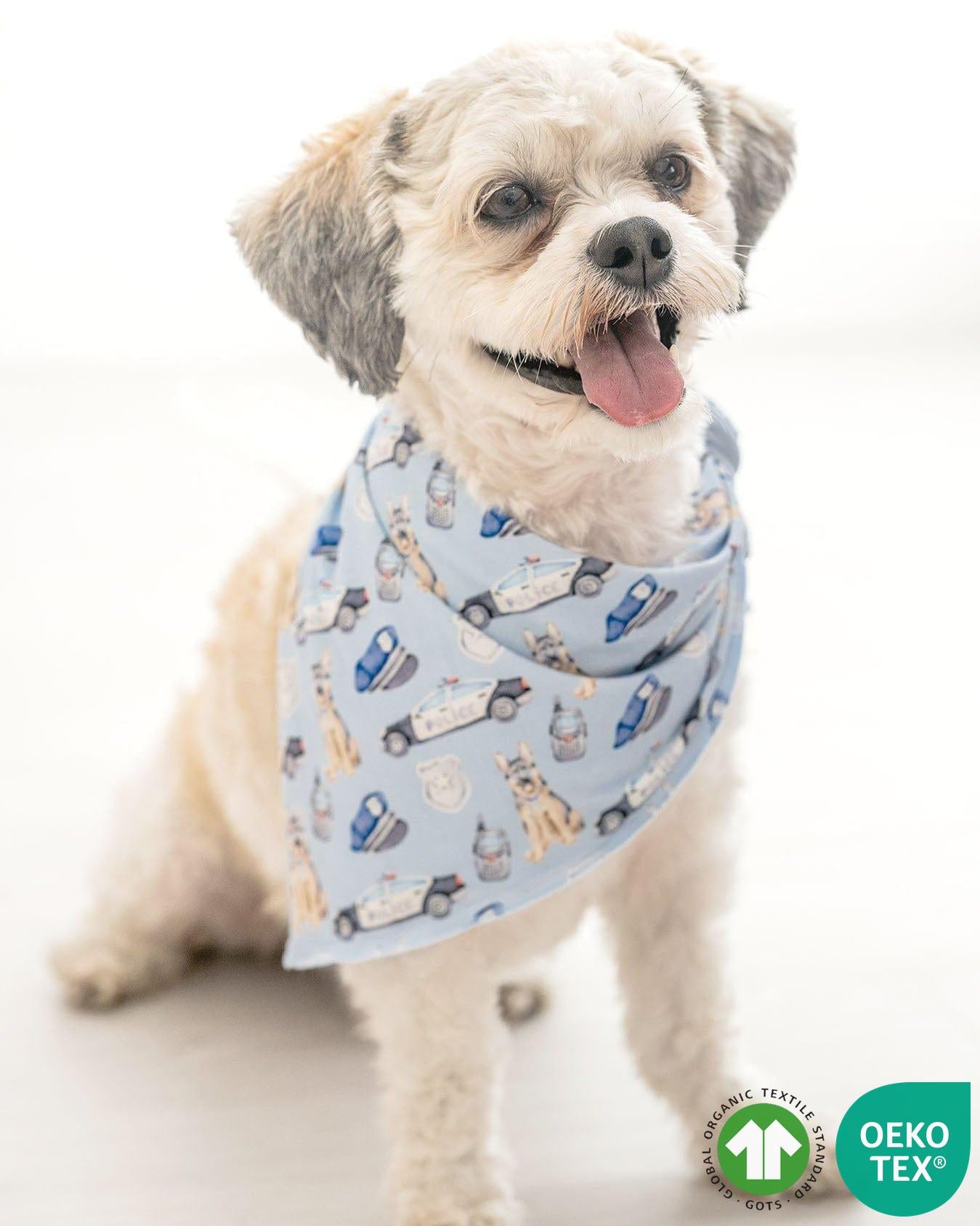 Sustainable Bamboo Police Pet Bandana