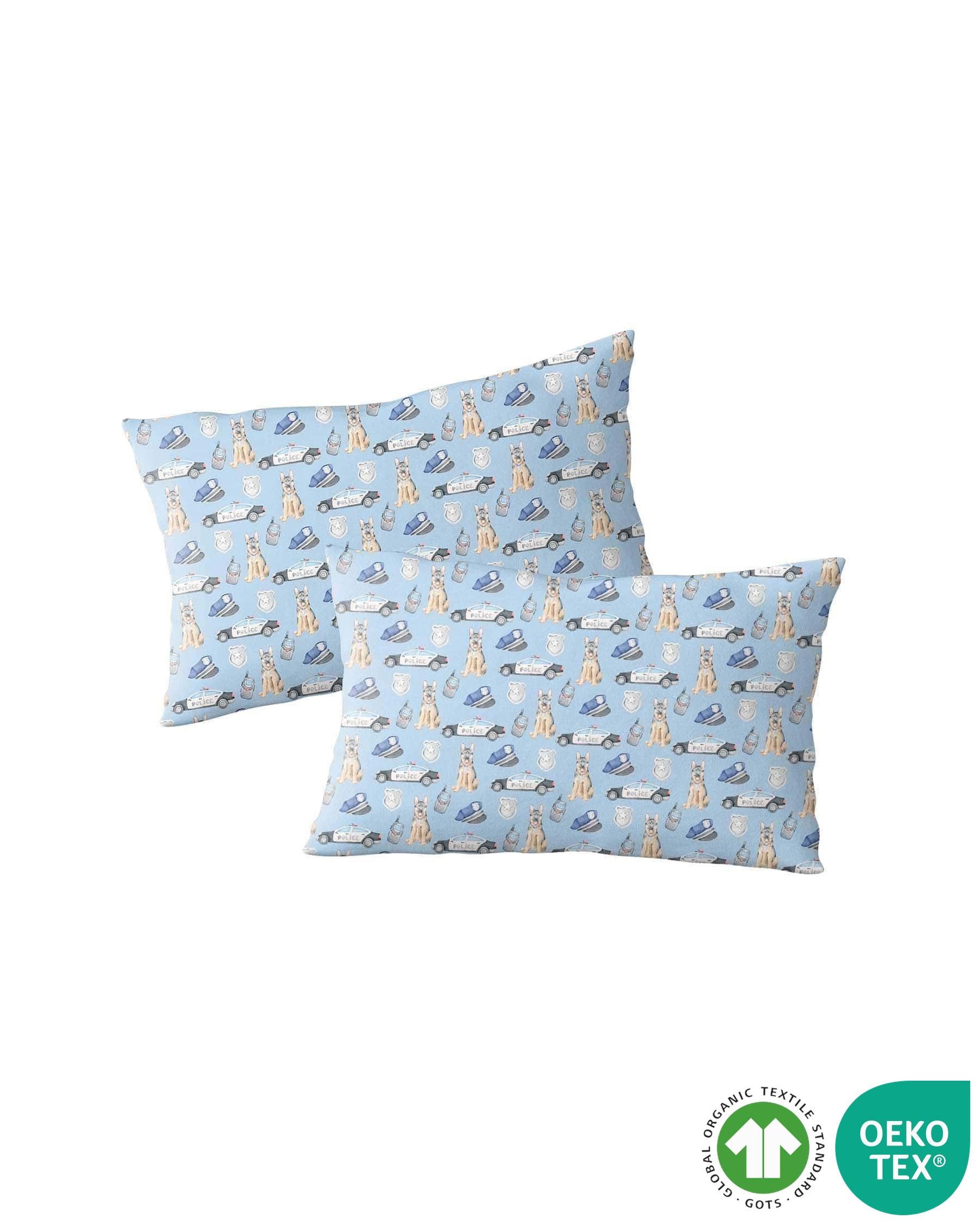 Police Bamboo Pillowcases: Set of 2