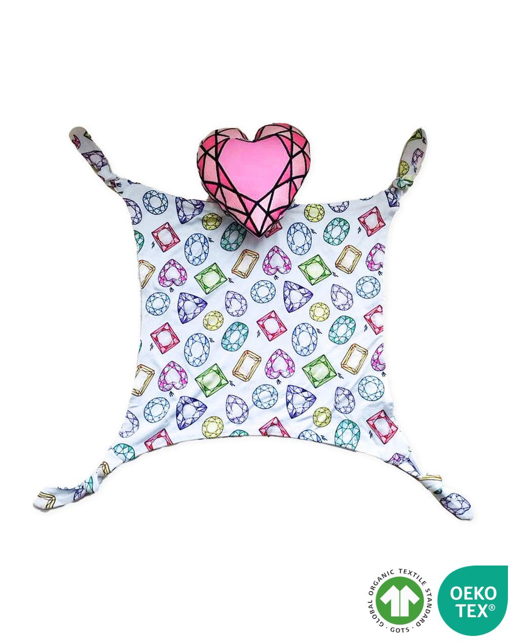 Sustainable Bamboo Rainbow Gems Plush Lovey